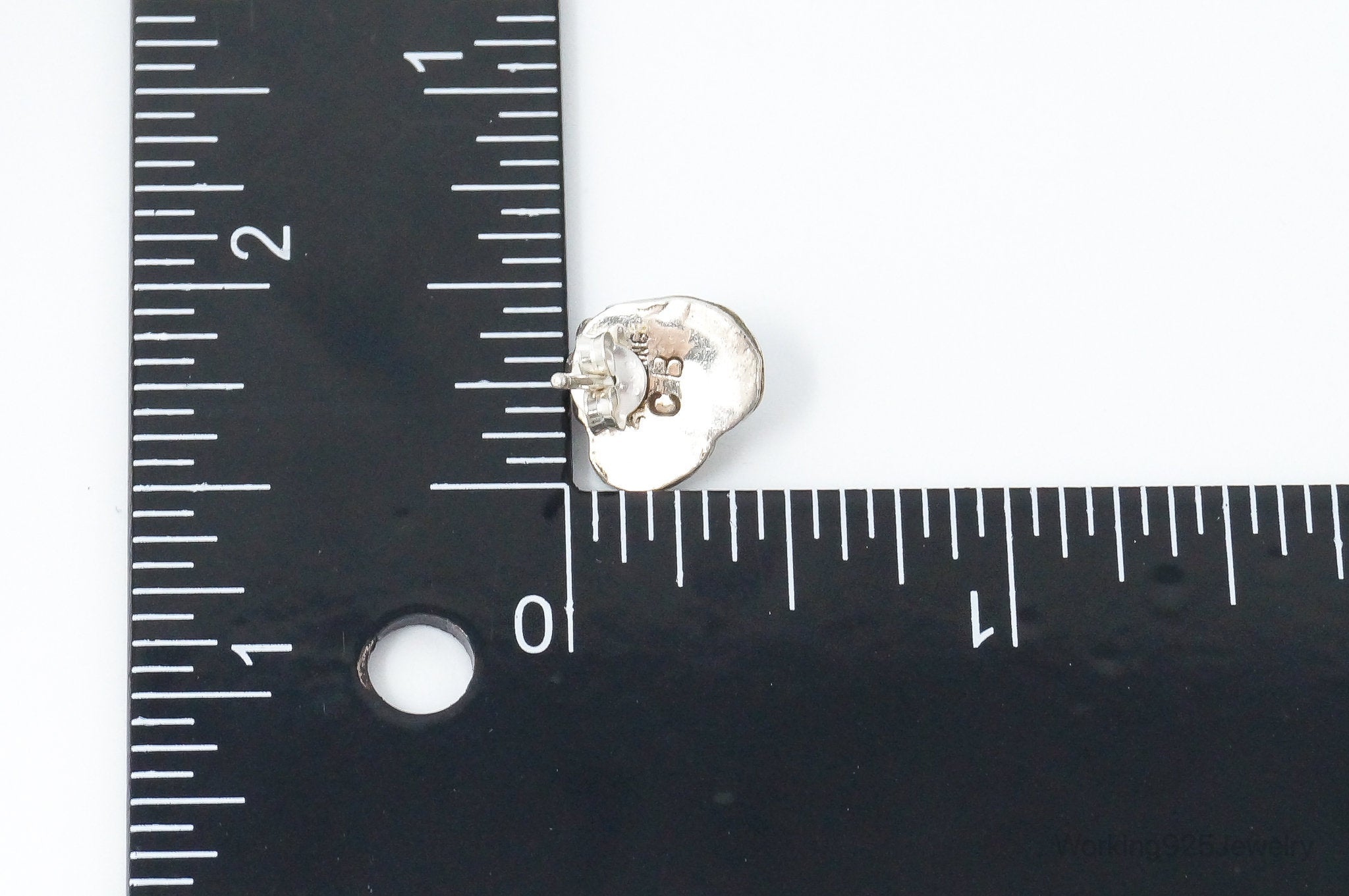 Vintage Native American CB Turquoise Sterling Silver Earrings