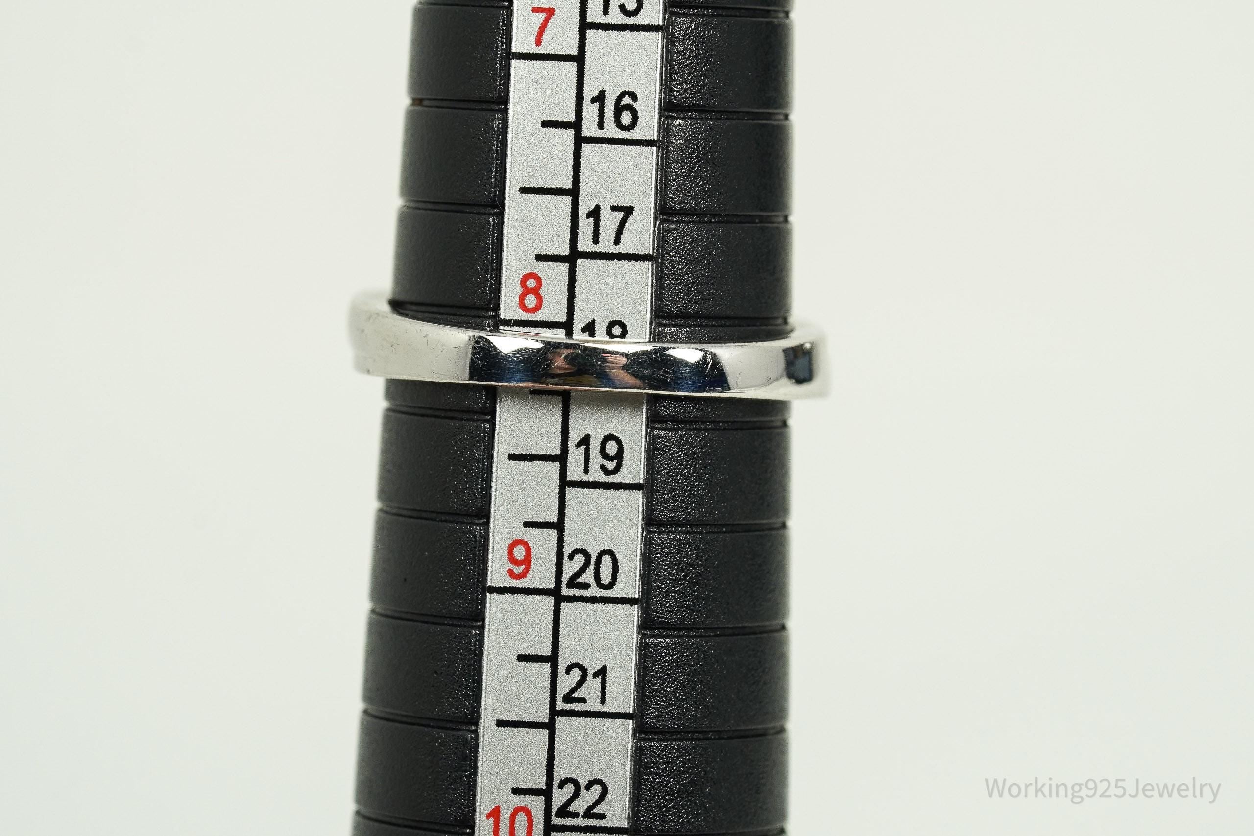 Vintage Cubic Zirconia Sterling Silver Ring Size 8.25