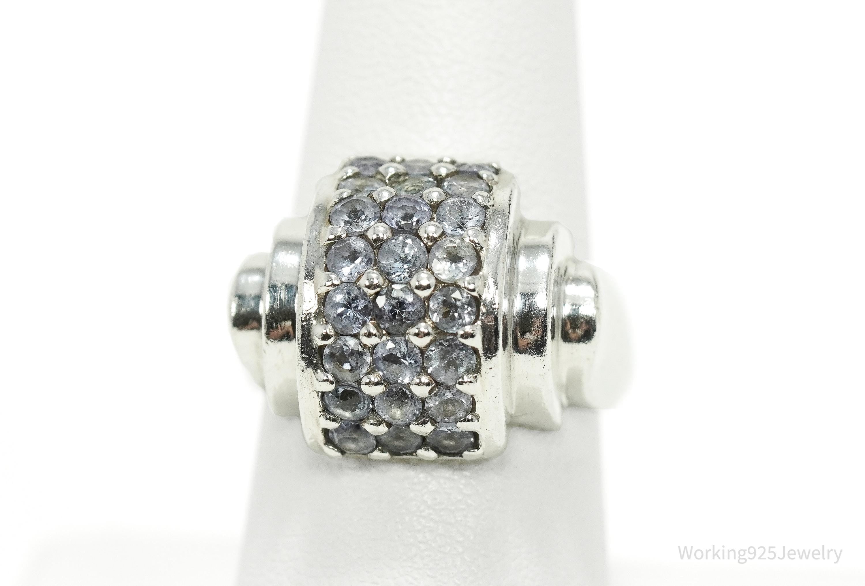 Vintage Iolite Sterling Silver Ring Size 8