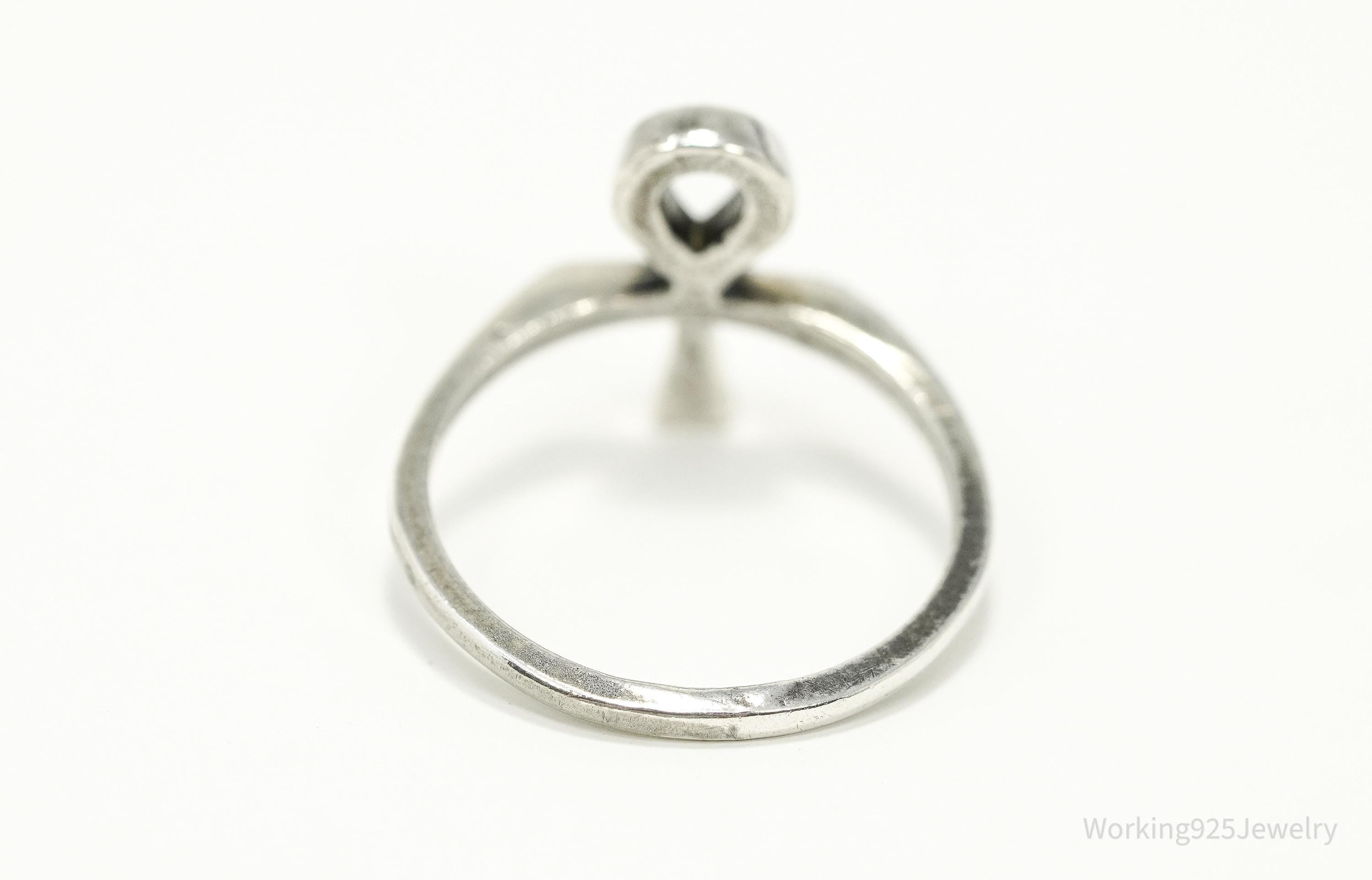 Vintage Espo Sterling Silver Ankh Ring - Size 5