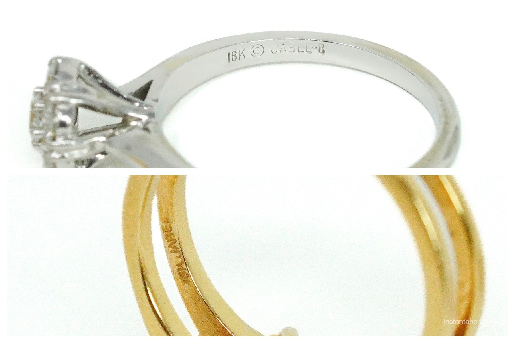 JABEL Diamonds & 18K Gold Two Tone Ring - Size 6.25