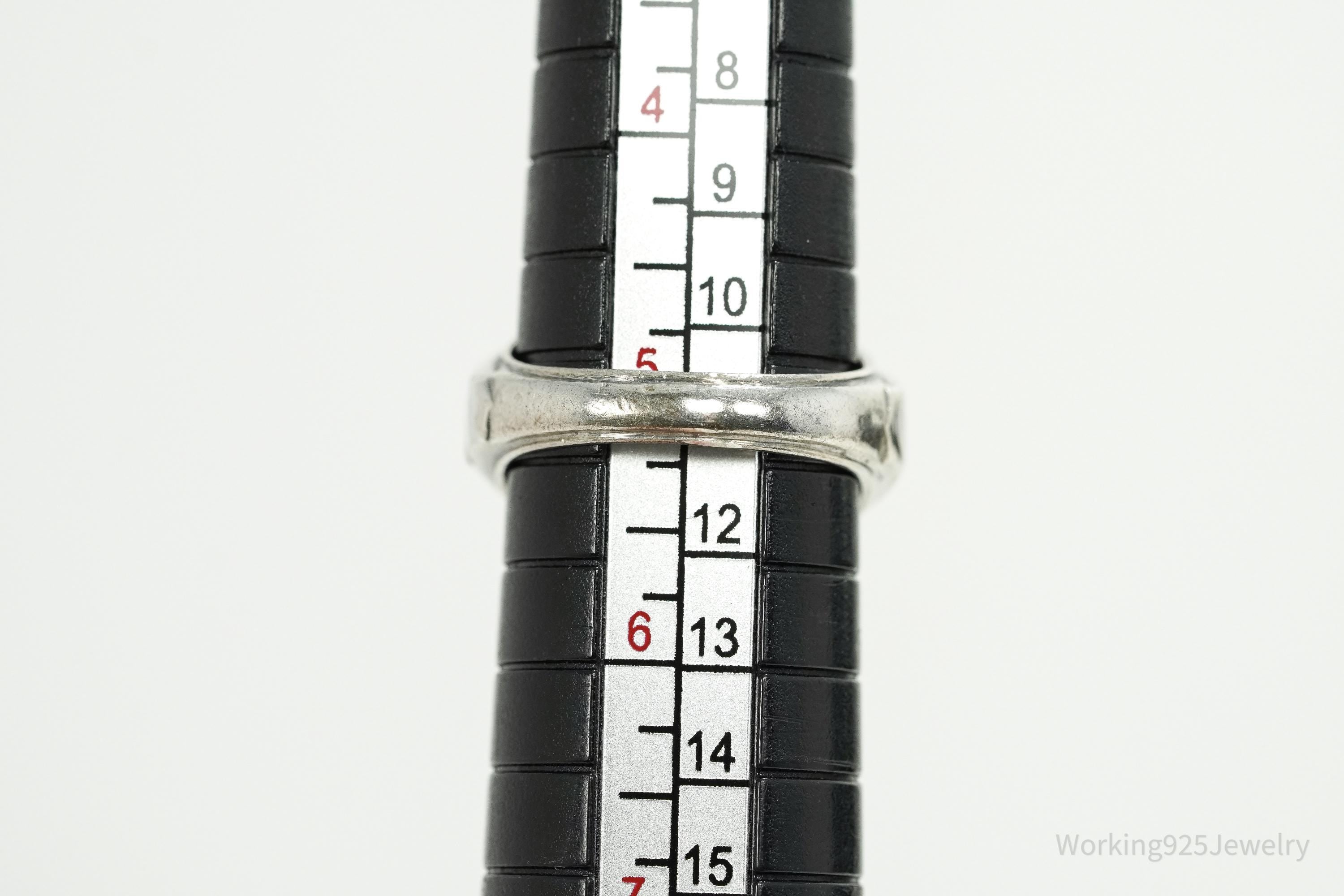 Vintage 1972 Mennonite Educational Institute Blue Sapphire Sterling Silver Ring -Size 5