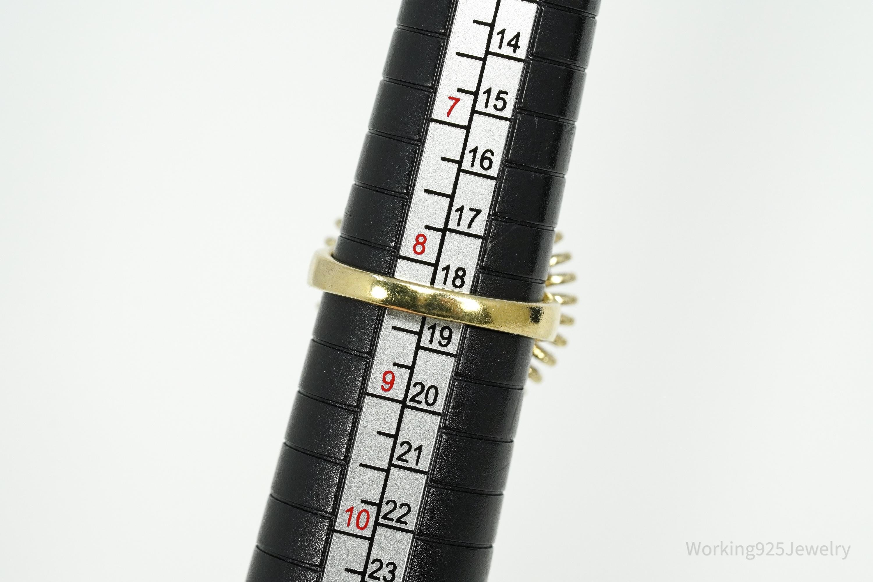 Pink Tourmaline 18K Yellow Gold Over Sterling Silver Ring - Size 8.25