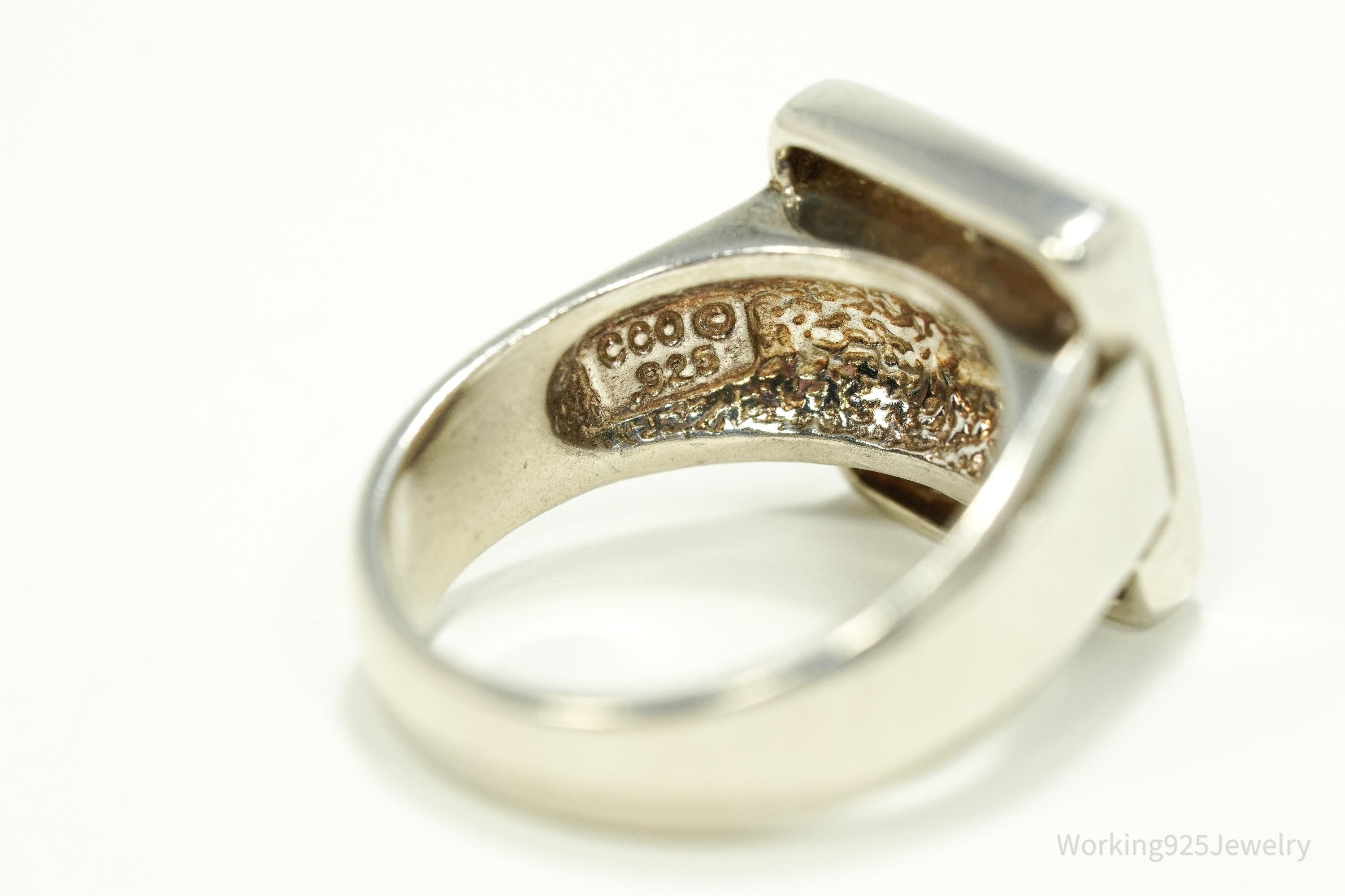 VTG Designer CCO Lapis Lazuli Sterling Silver Ring - SZ 7