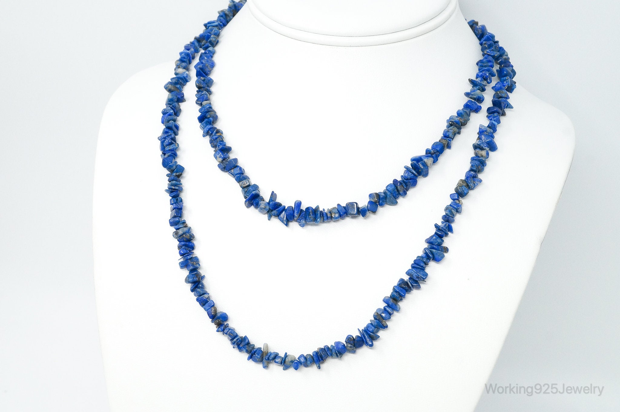 Vintage Southwestern Lapis Lazuli Beads Necklace