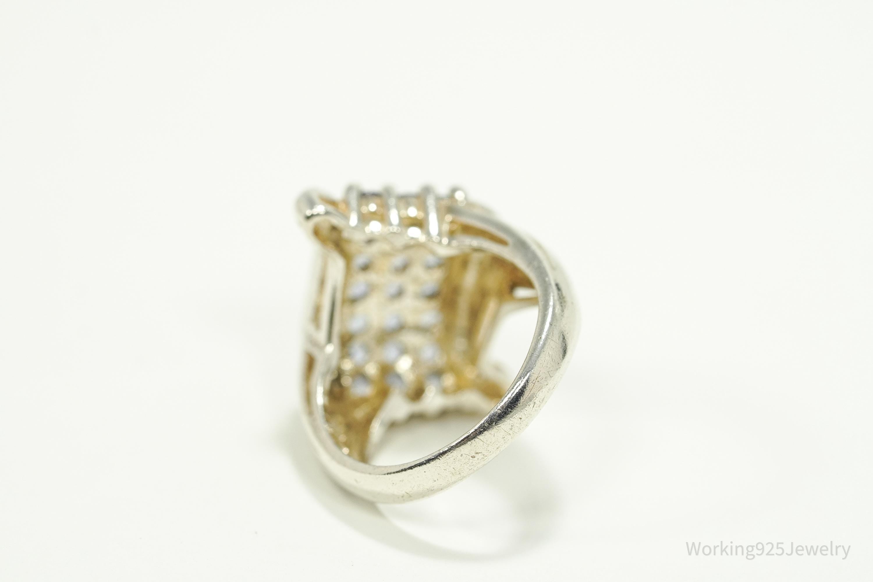 Vintage Tanzanite Sterling Silver Ring - Size 7.25