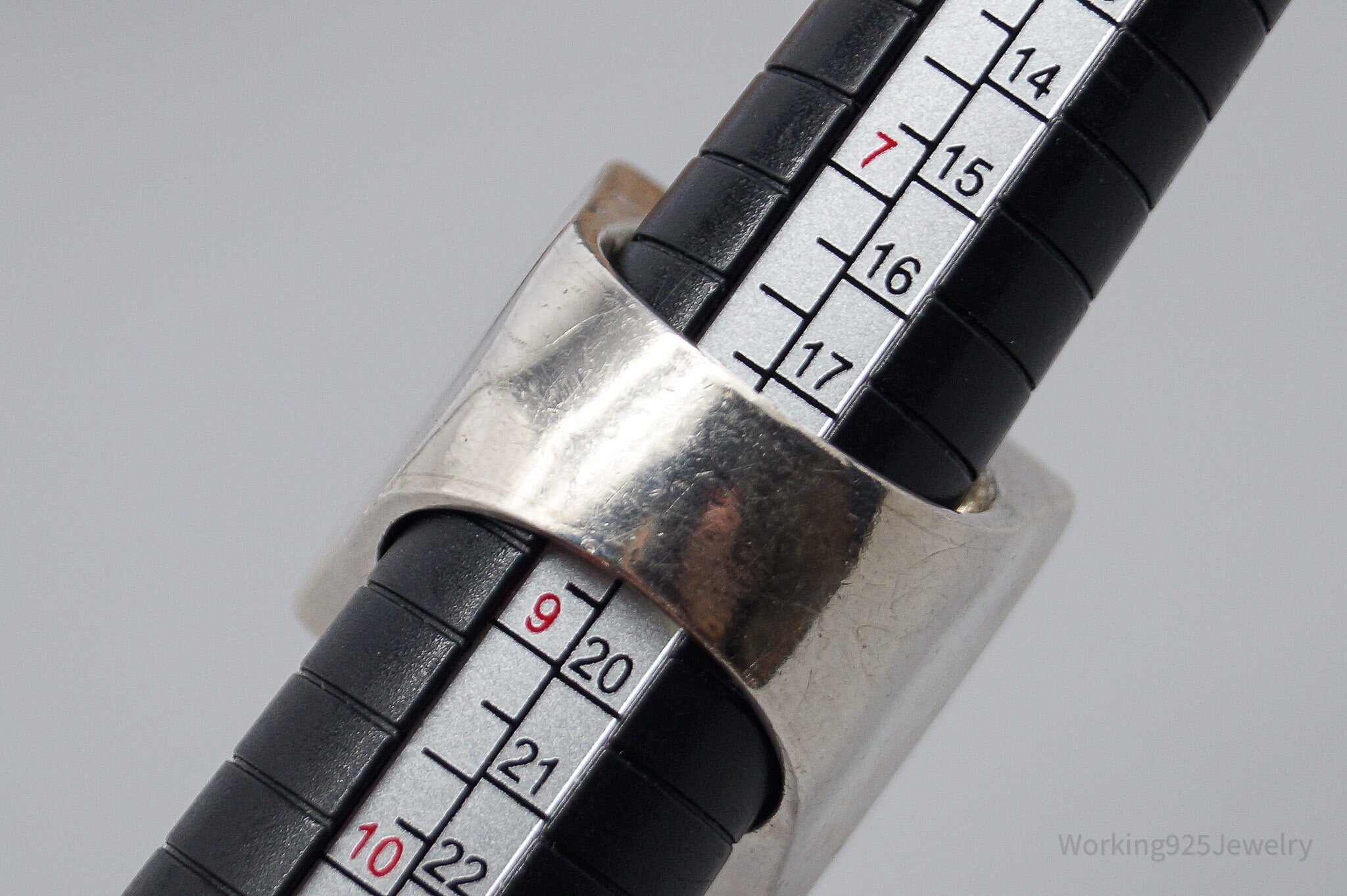 VTG Claudia Agudelo EXEX Collection Mother Of Pearl Sterling Silver Ring SZ 8.5