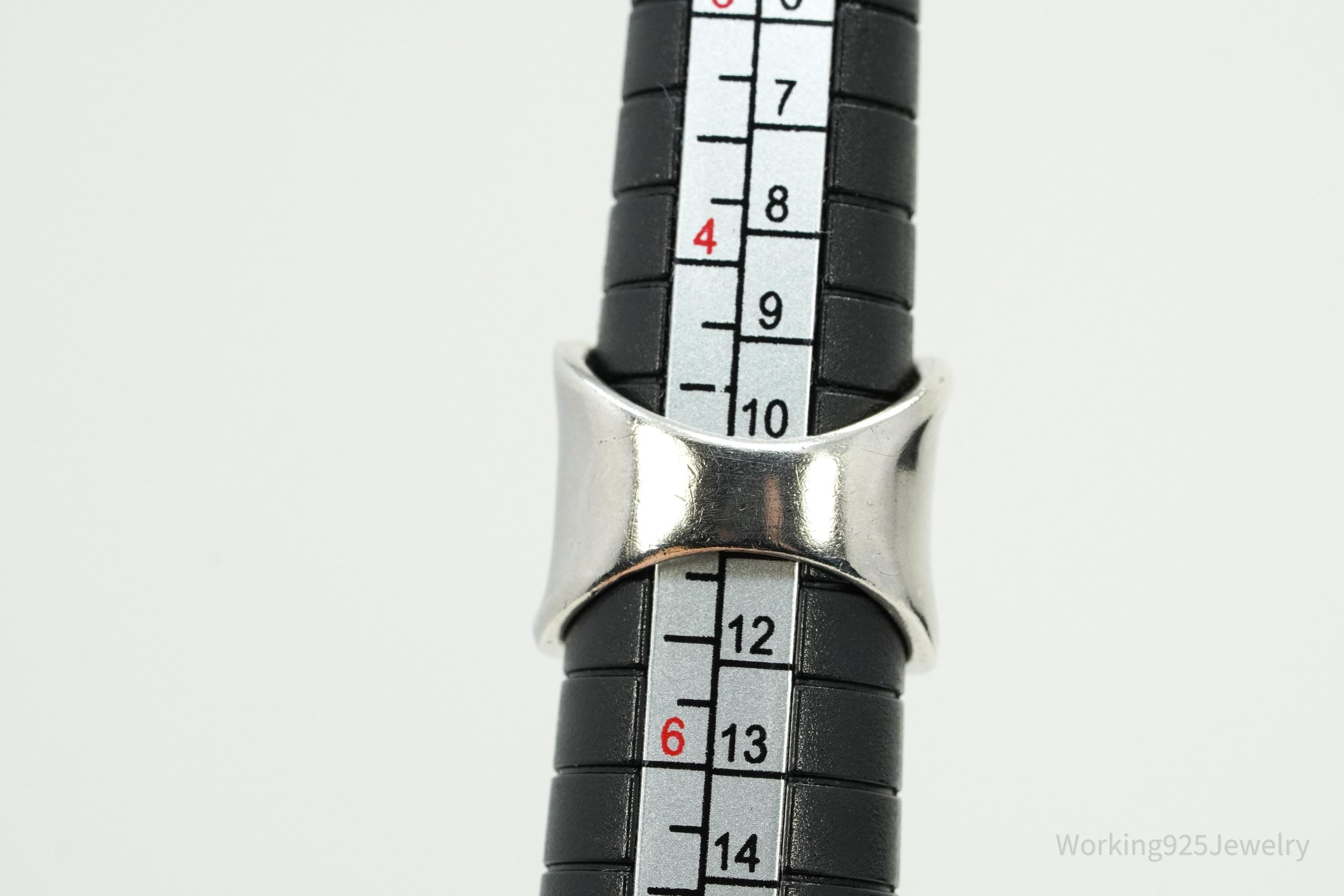 Vintage Cubic Zirconia Sterling Silver Ring - Size 5