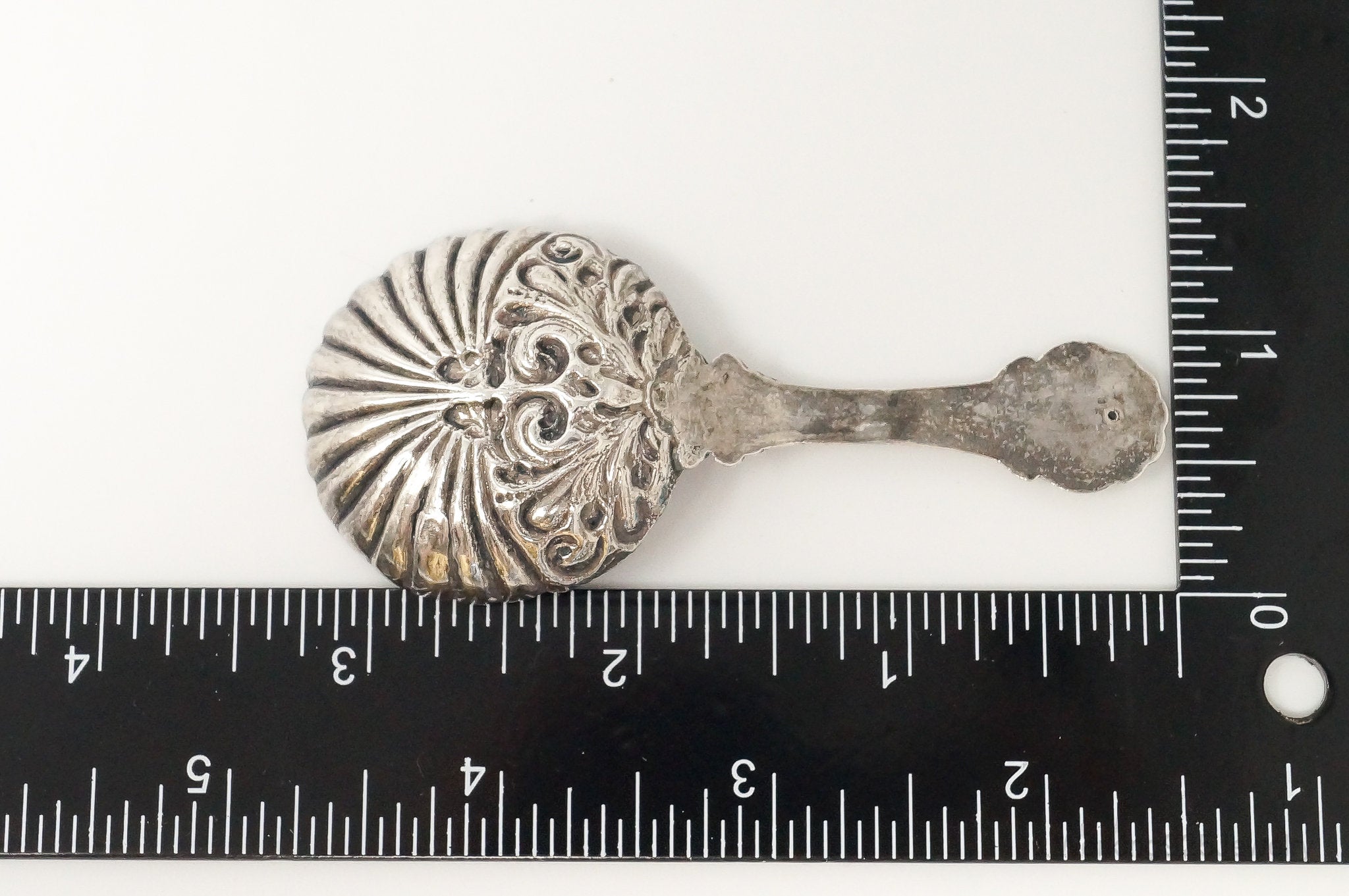 Antique Designer Art Nouveau Large Silver Spoon