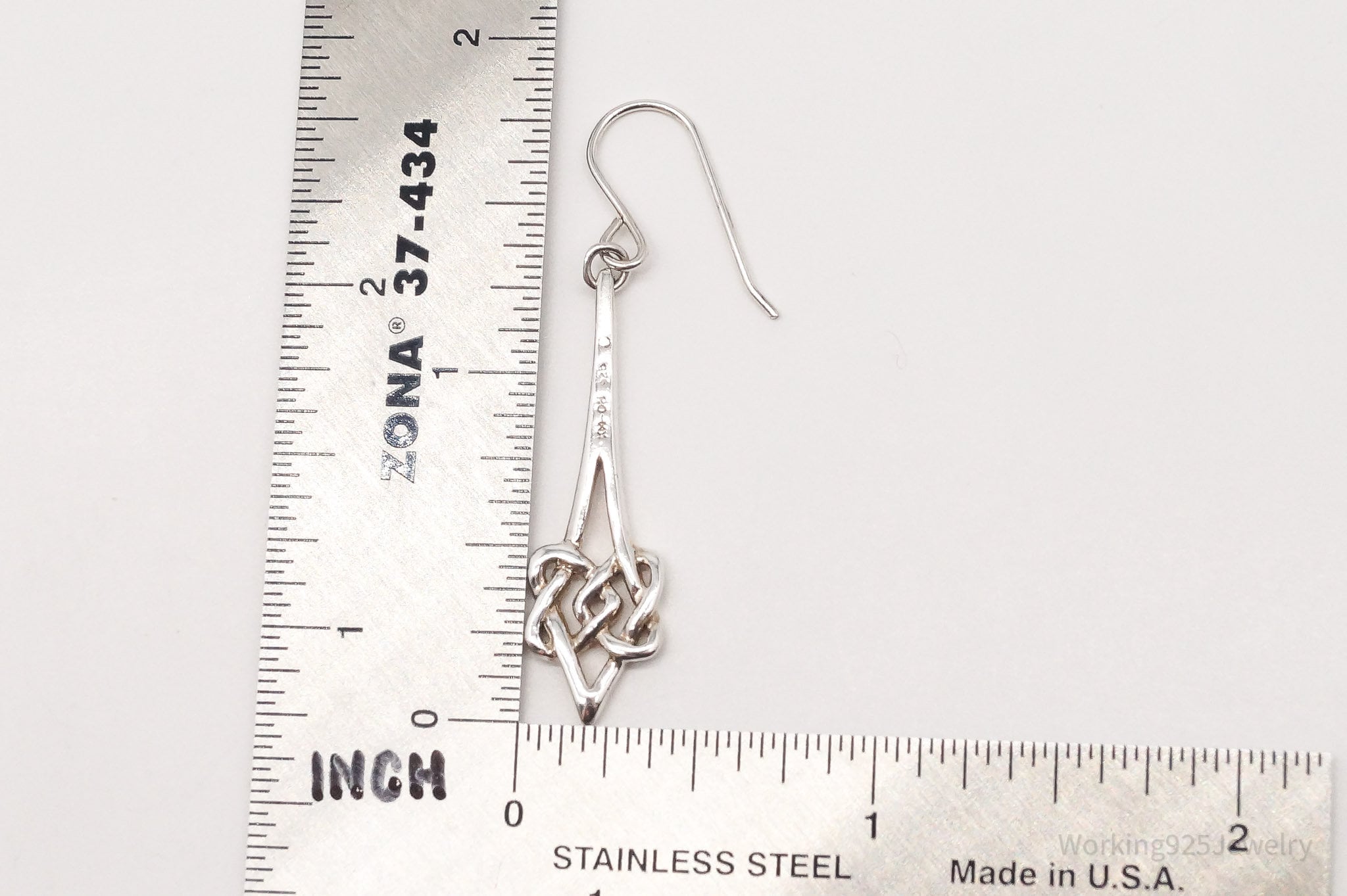 Vintage Celtic Knot Sterling Silver Earrings