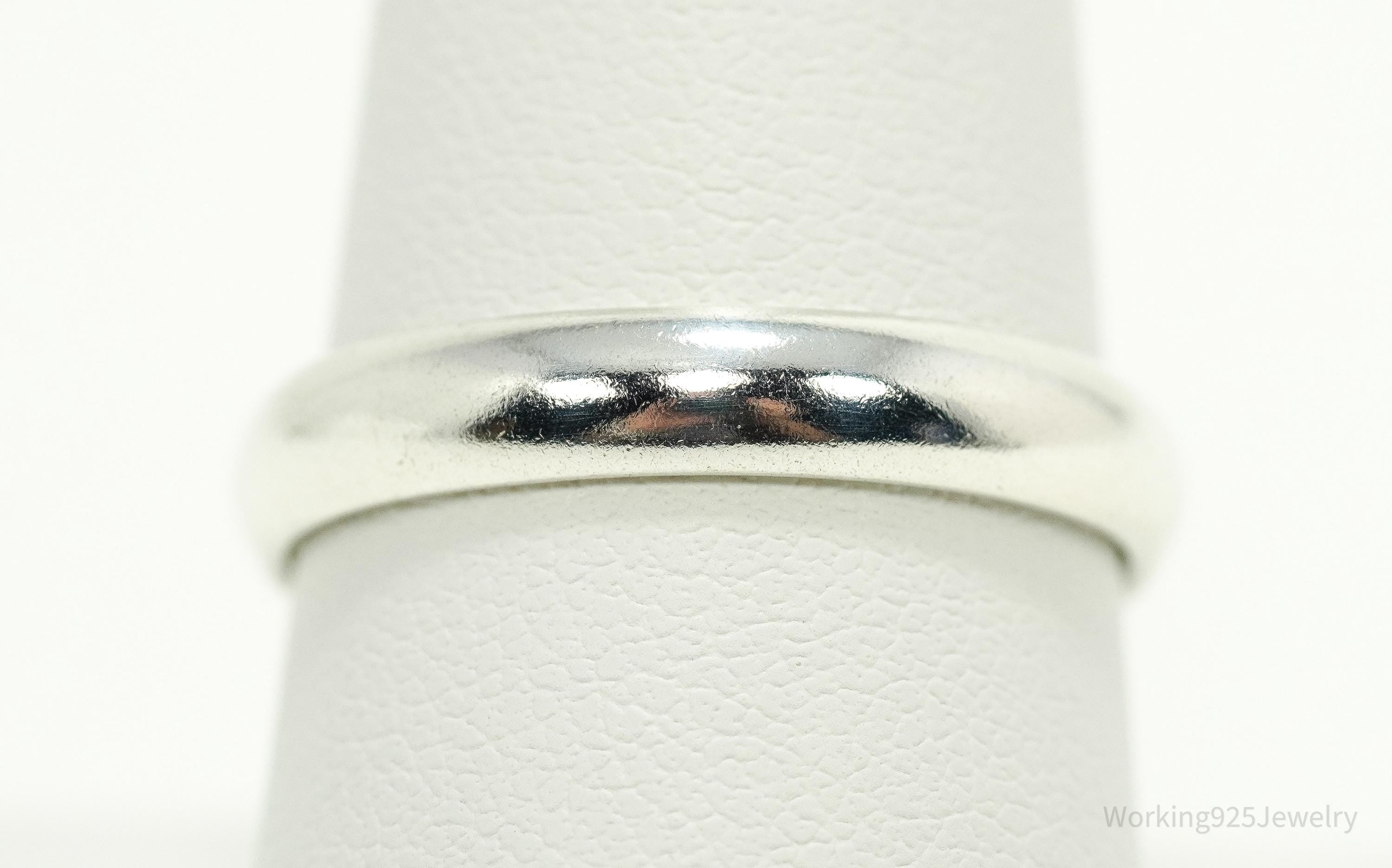 Vintage Sterling Silver Band Ring - Size 9.25