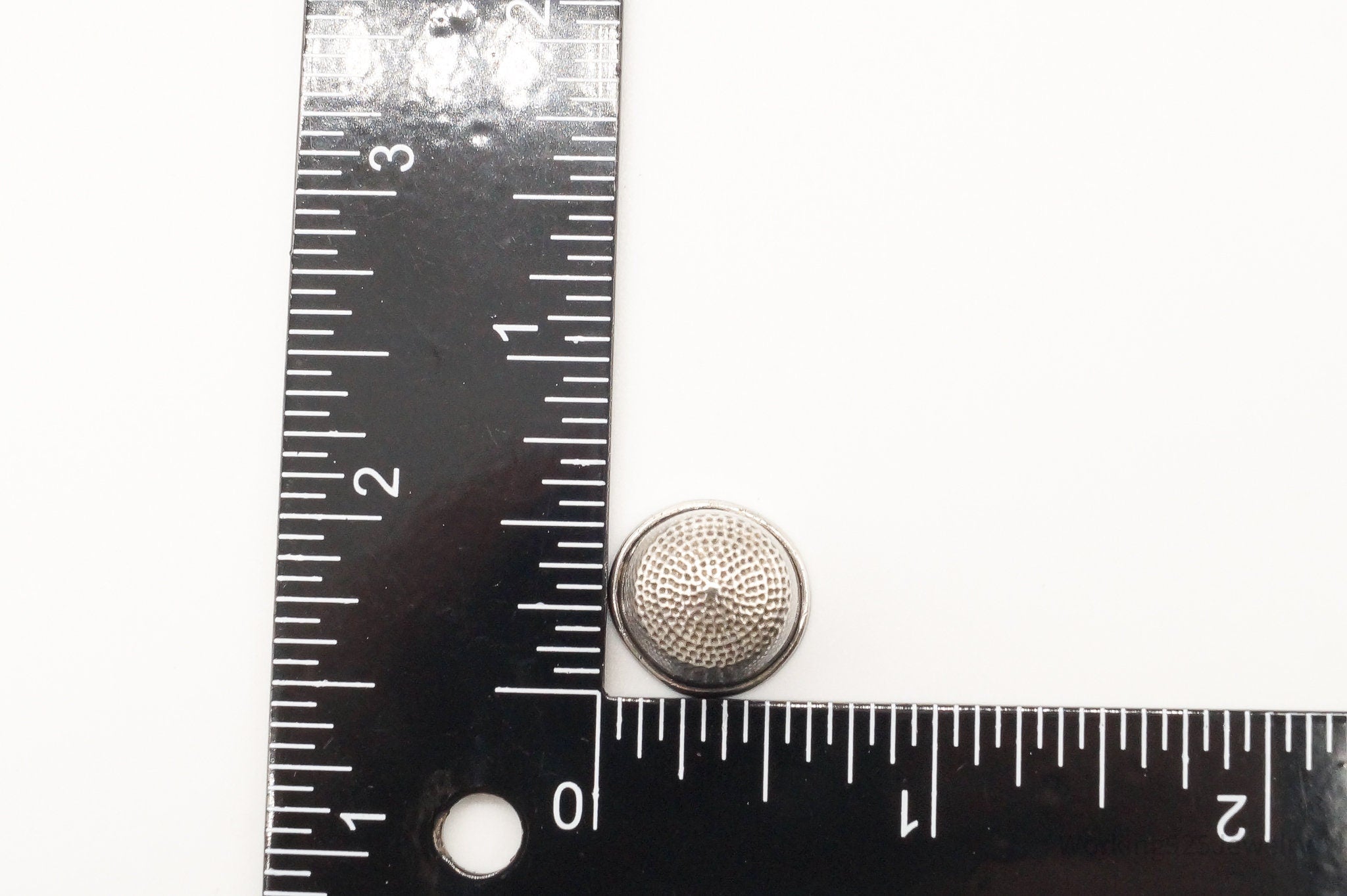 Antique Dome Silver Thimble Size 6