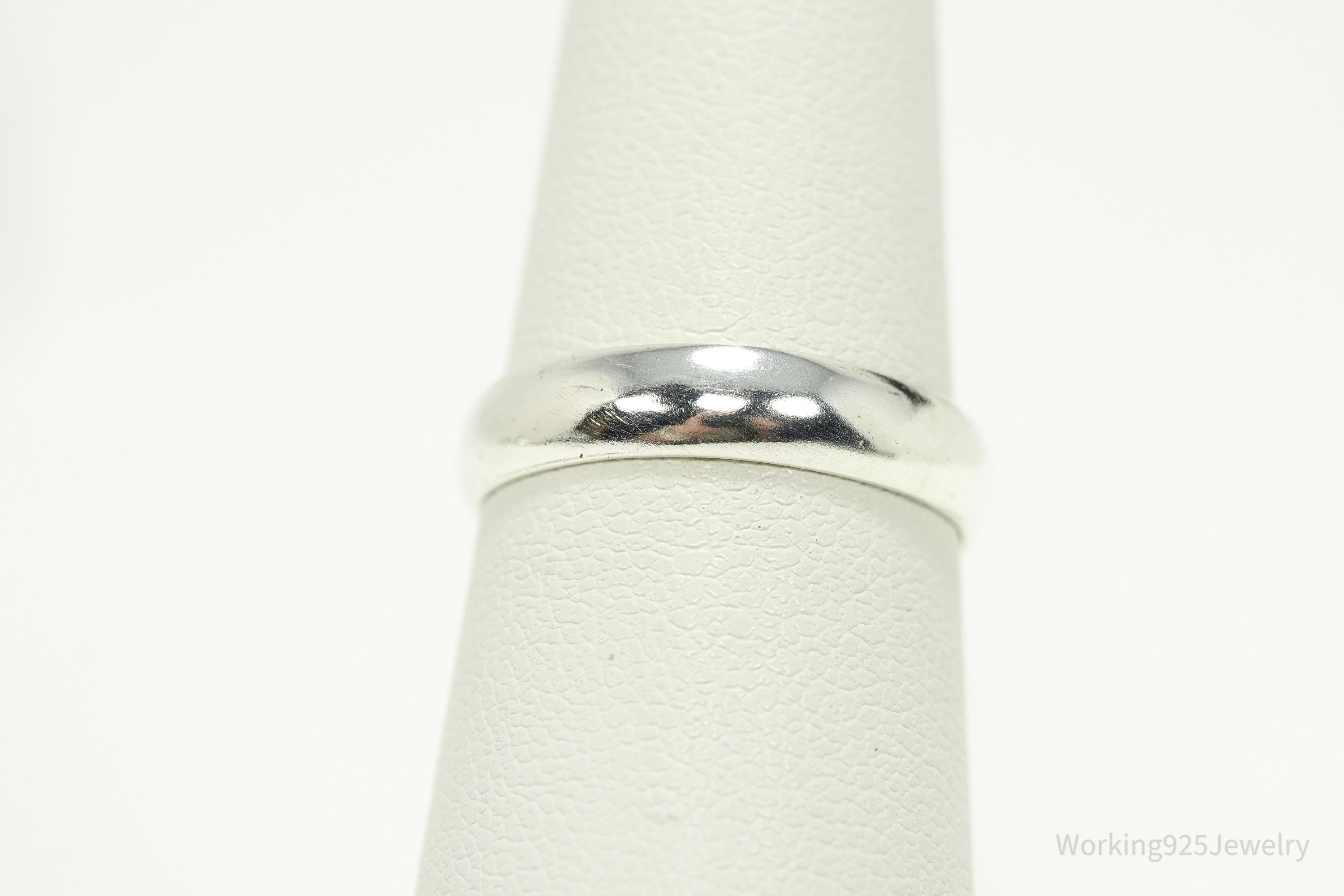 Vintage Silver Band Ring - Size 6.25