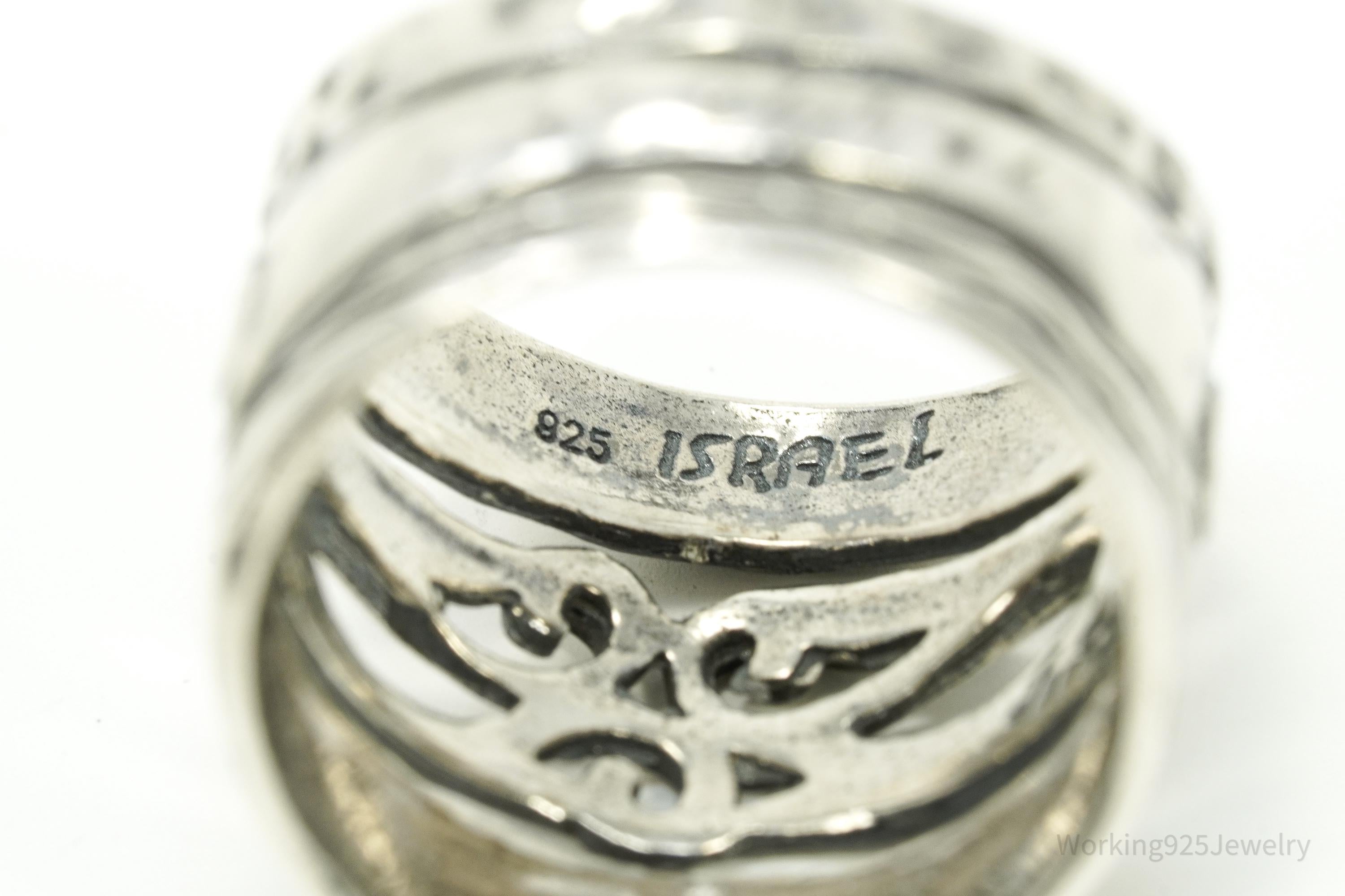 Vintage Shablool Didae Israel Sterling Silver Ring - Size 7.25