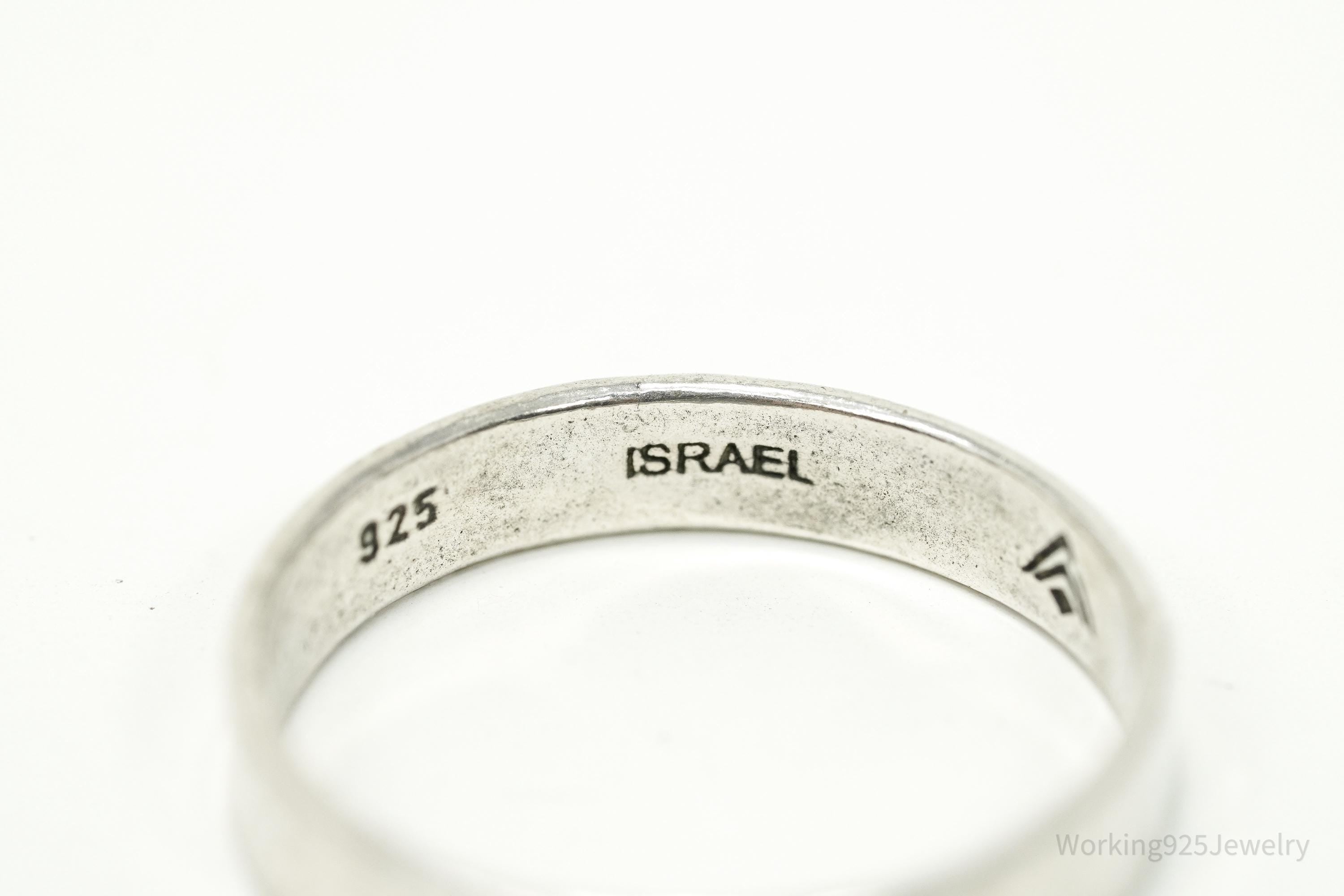 Vintage Silpada Retired Hammered Style Sterling Silver Band Ring - Size 7.25