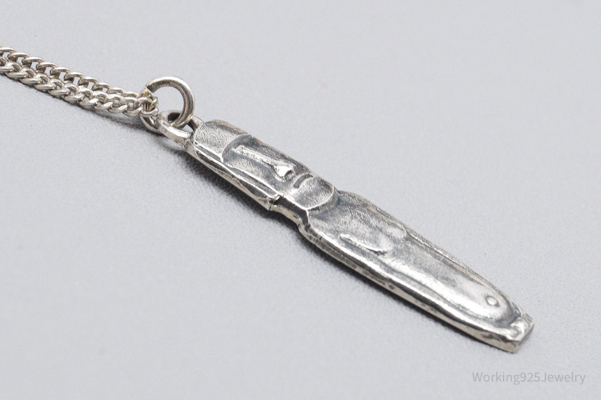 RARE Vintage Norwegian Moai 830S Silver Chain Necklace 17"