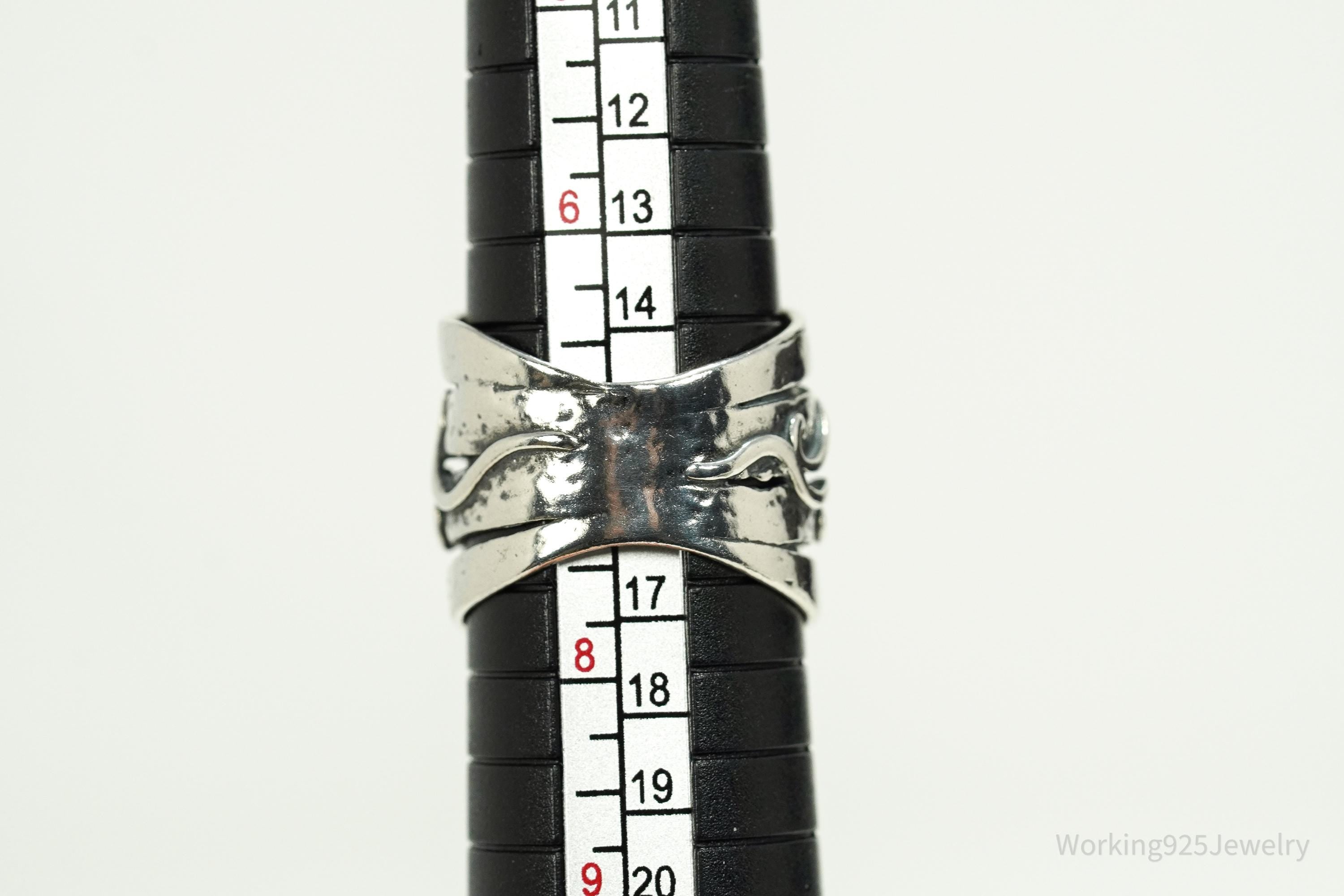 Vintage Shablool Didae Israel Sterling Silver Ring - Size 8.5