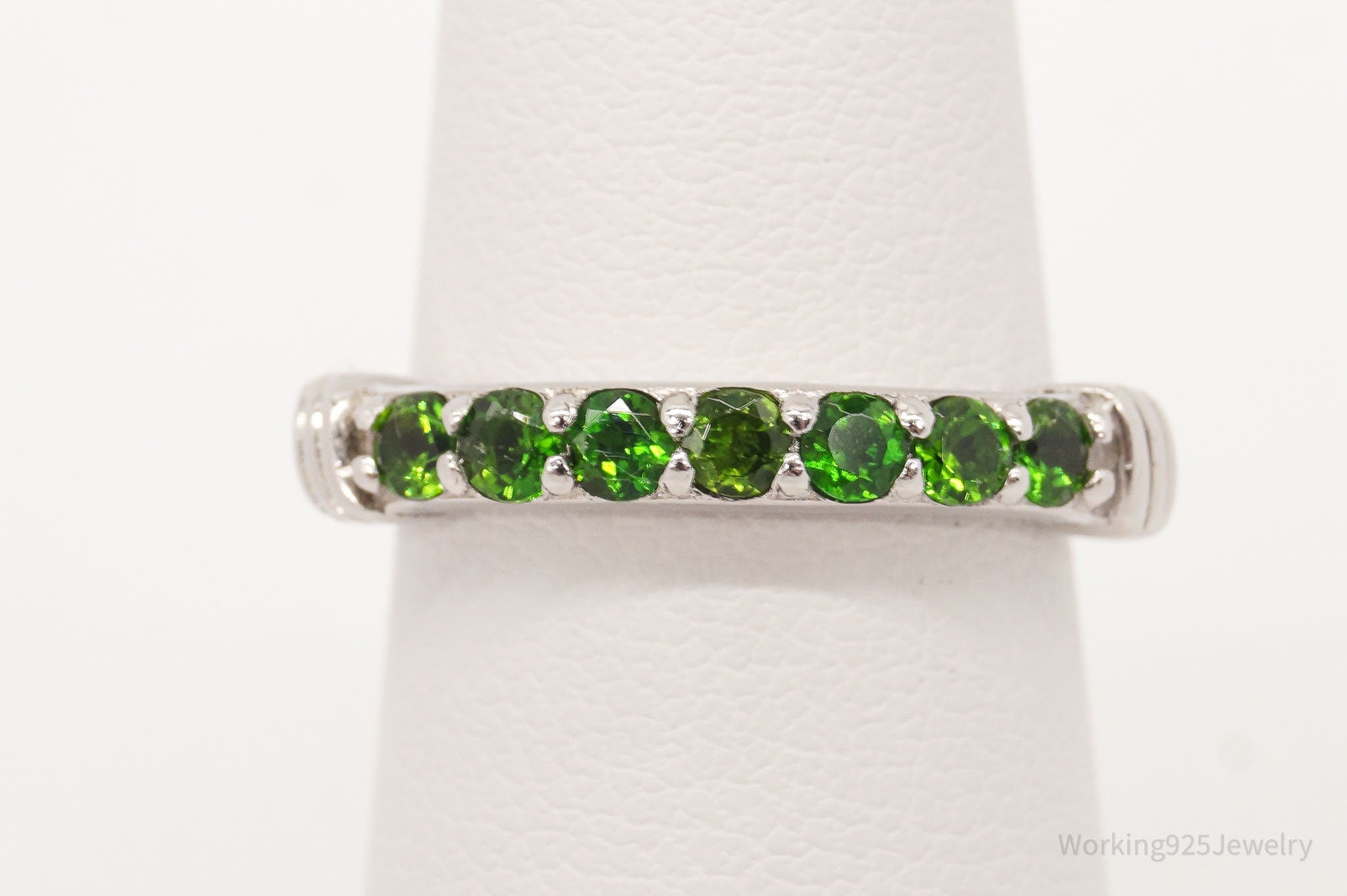 Vintage Peridot Sterling Silver Ring - Size 6