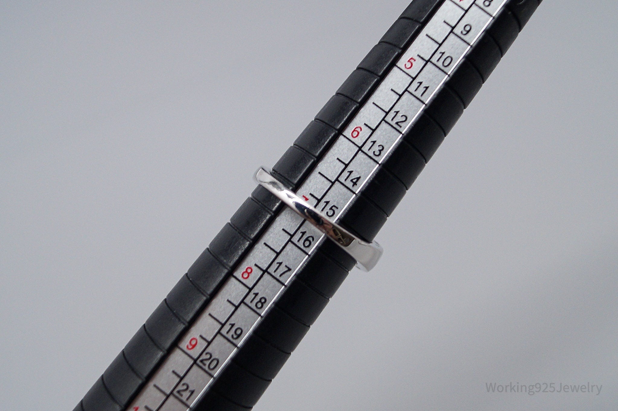 Vintage White Opal Cubic Zirconia Sterling Silver Ring - Size 7