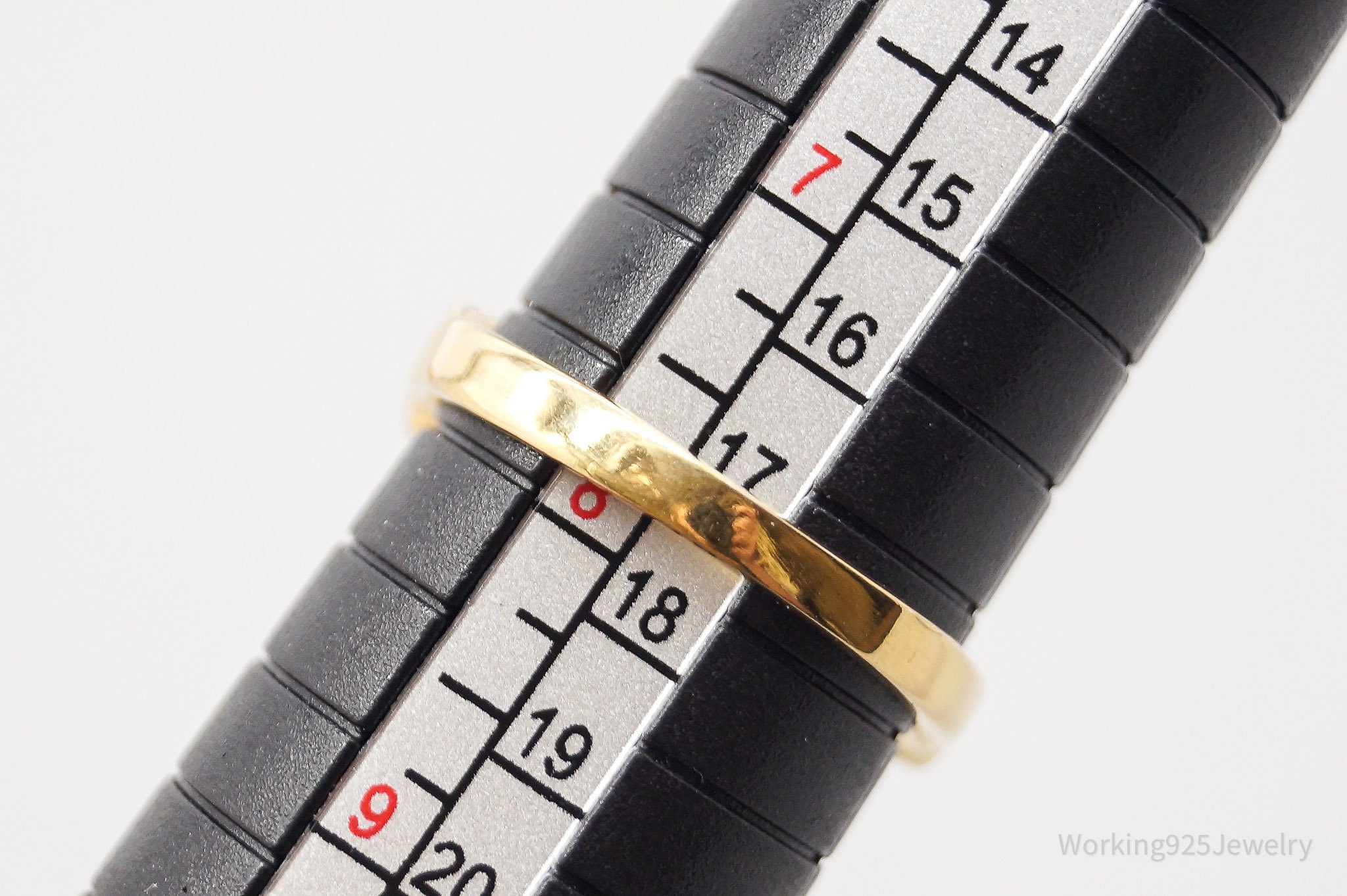 Vintage DBJ Multi Gemstone Gold Vermeil Sterling Silver Ring - Size 7.75