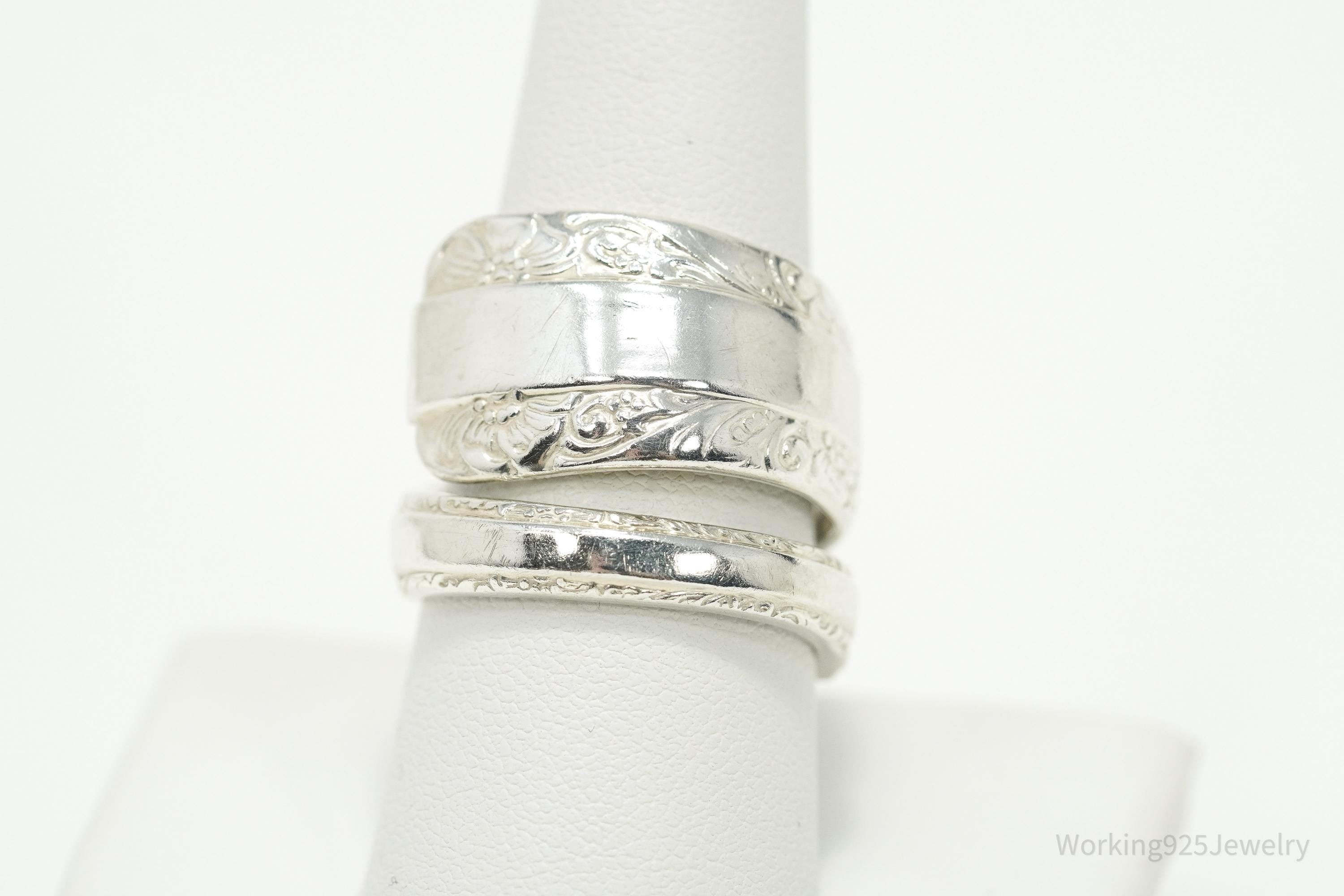 Antique TOWLE "Candlelight" Sterling Silver Spoon Ring Size 9.5