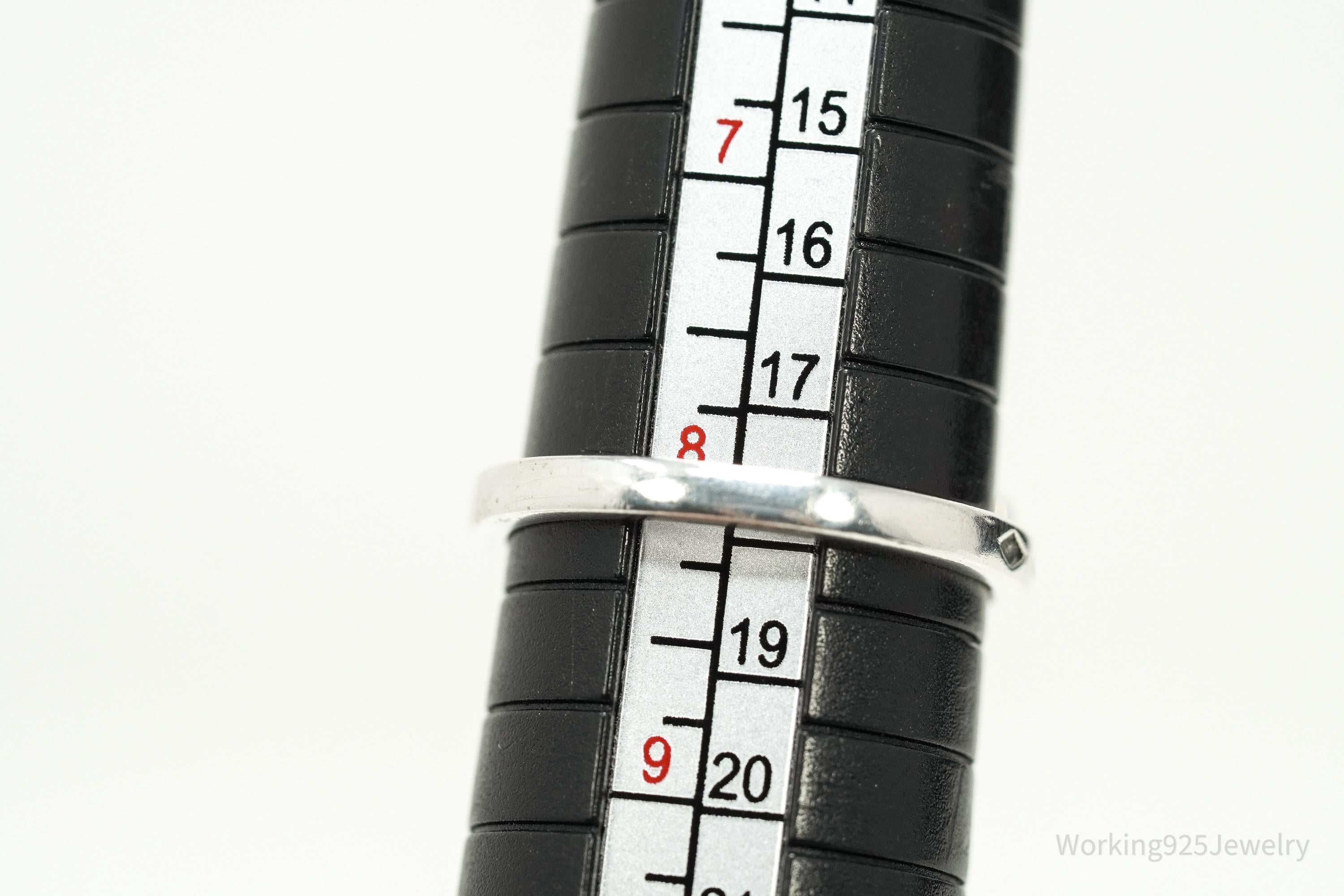 Vintage Butterfly Sterling Silver Ring - Size 8