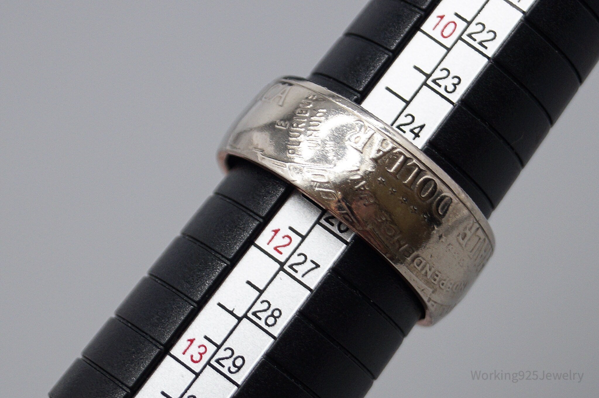 Vintage 1776 To 1976 Bicentennial Half Dollar Silver Ring - Size 11.25