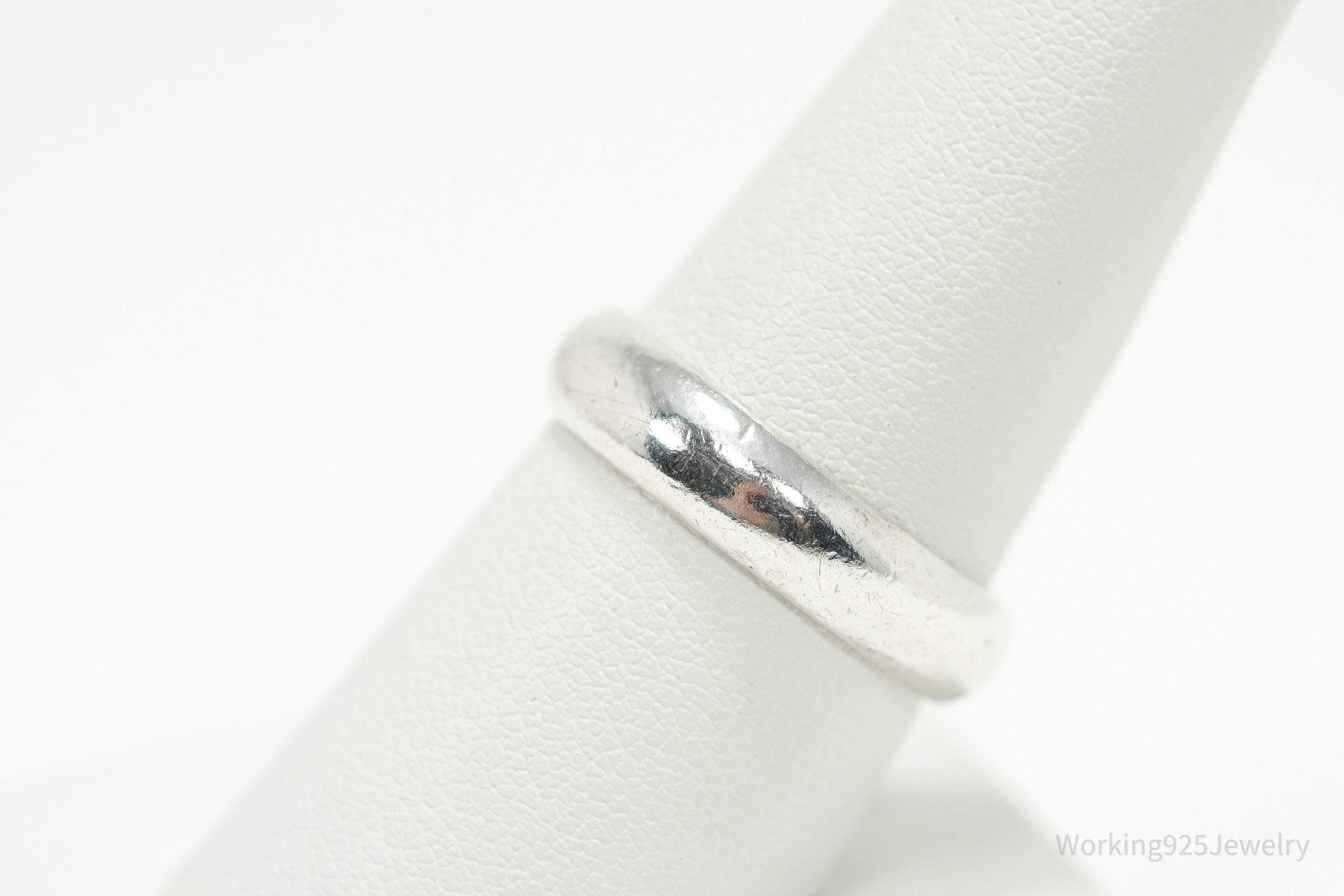 Vintage Sterling Silver Band Ring - Size 8.75