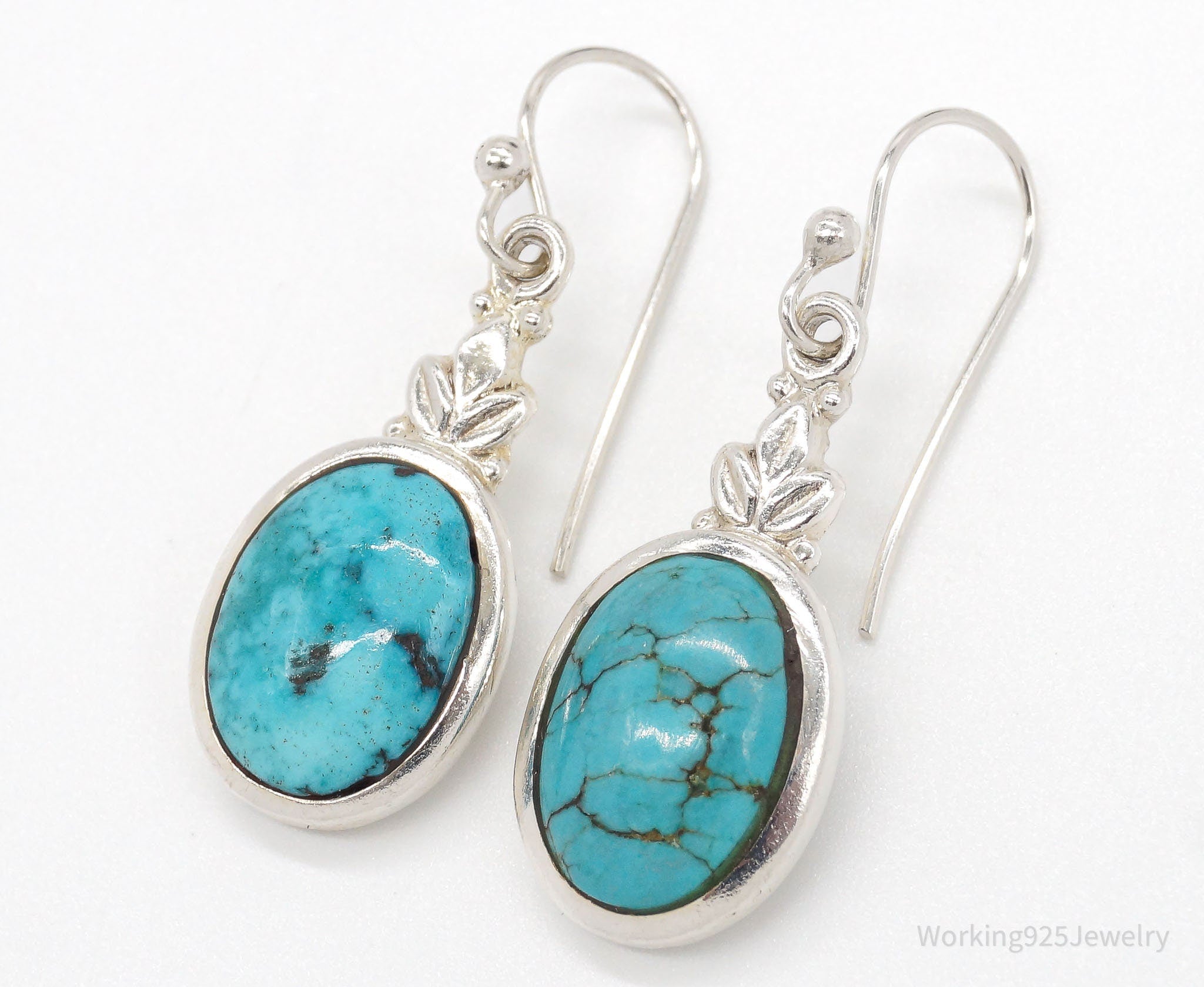 Vintage Turquoise Sterling Silver Earrings