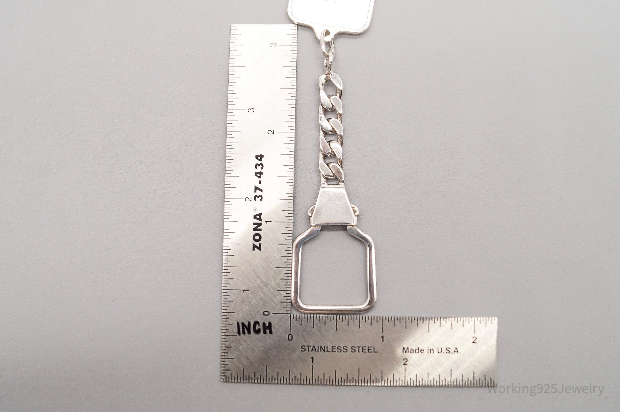 Vintage PAMP Suisse 15 Gram Fine Silver 999.0 Palm Tree & Arabian Swords Keychain