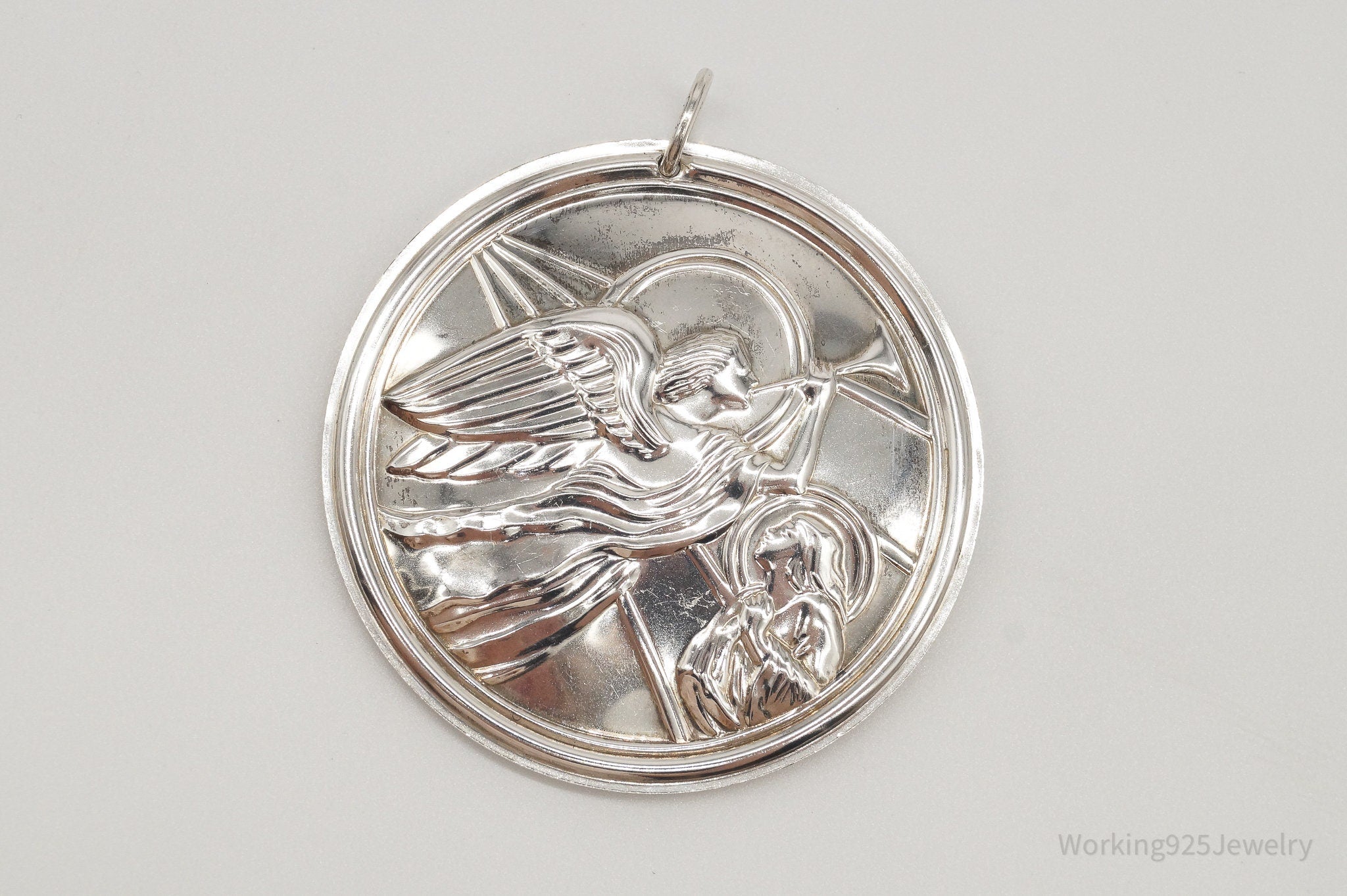 Vintage TOWLE 1988 "The Angel Appeared" Ornament Sterling Silver Pendant