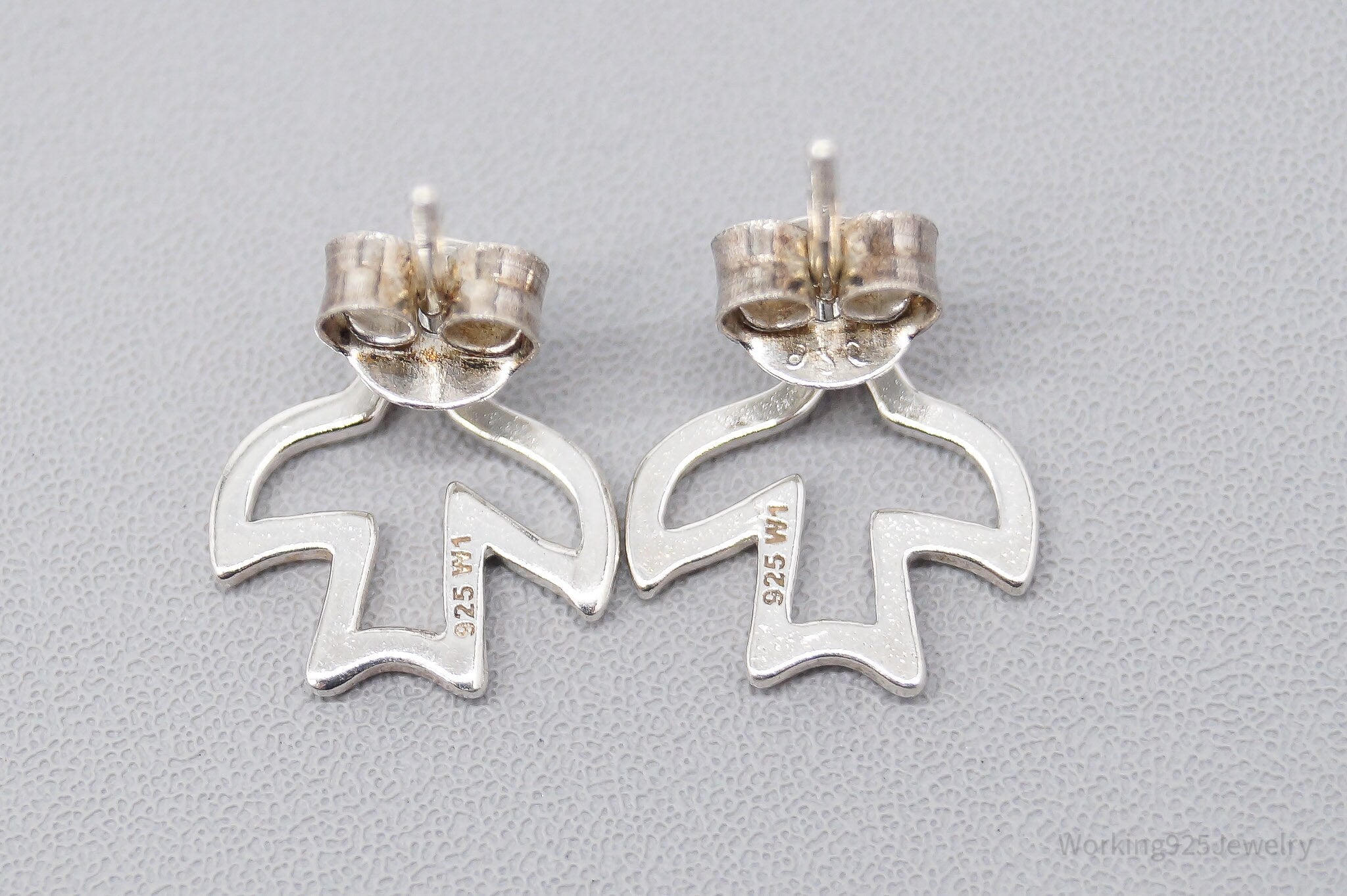 Vintage Doves Sterling Silver Earrings