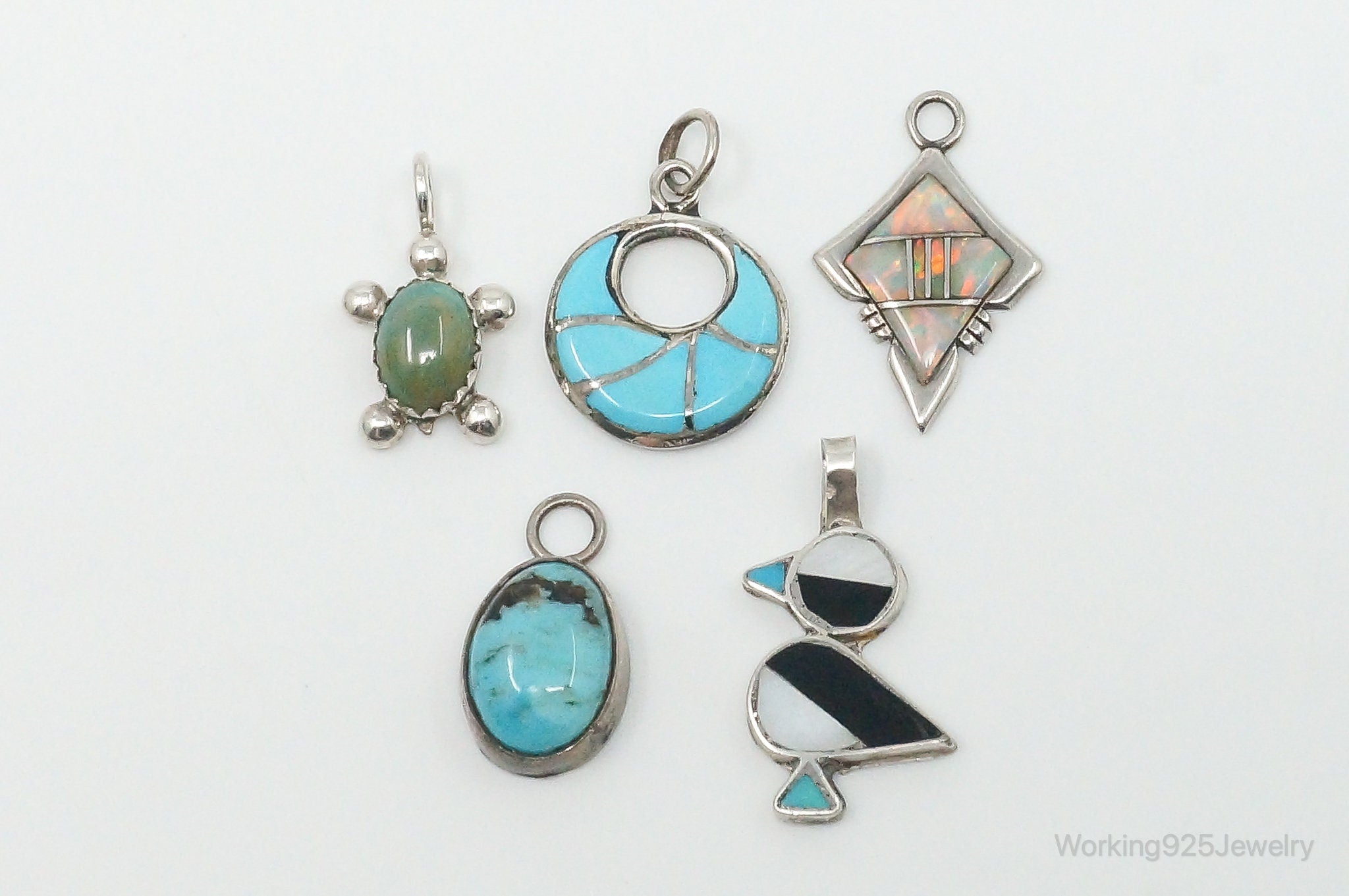 Vintage Native American Sterling Silver Charms