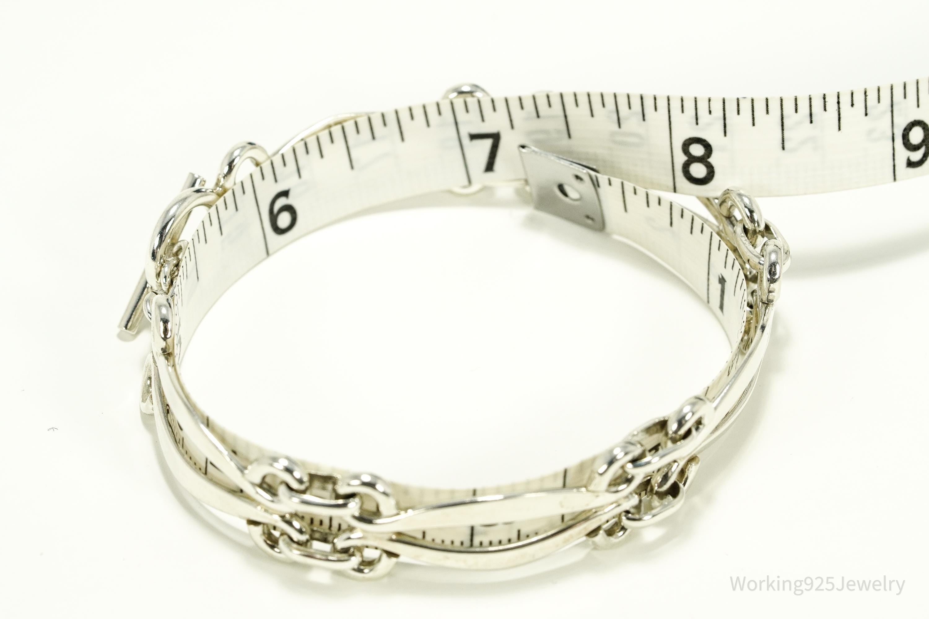 Vintage Mexico ATI Sterling Silver Bracelet - 7.25"