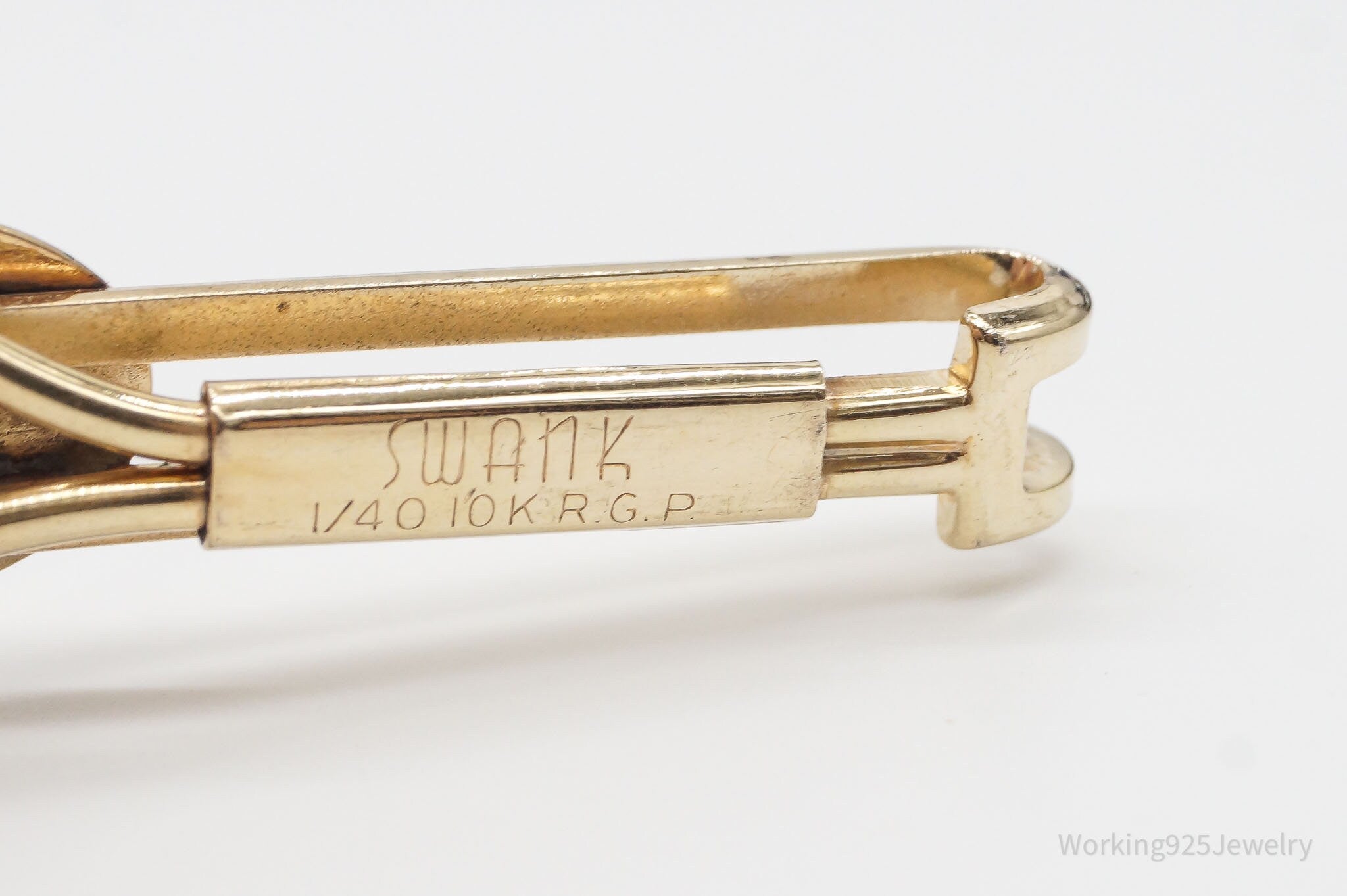 swank tie clip gold
