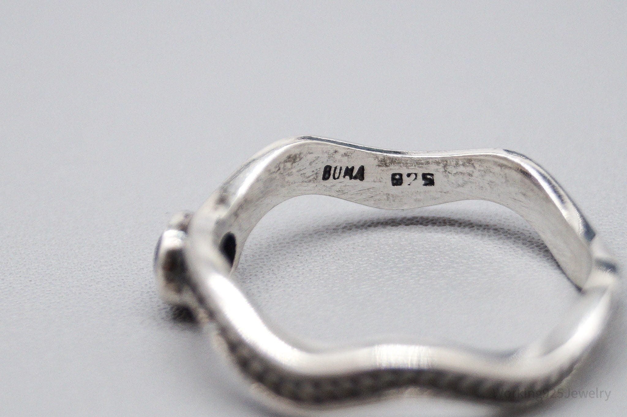 Vintage Boma Amethyst Sterling Silver Stacker Ring Set - Size 7.75