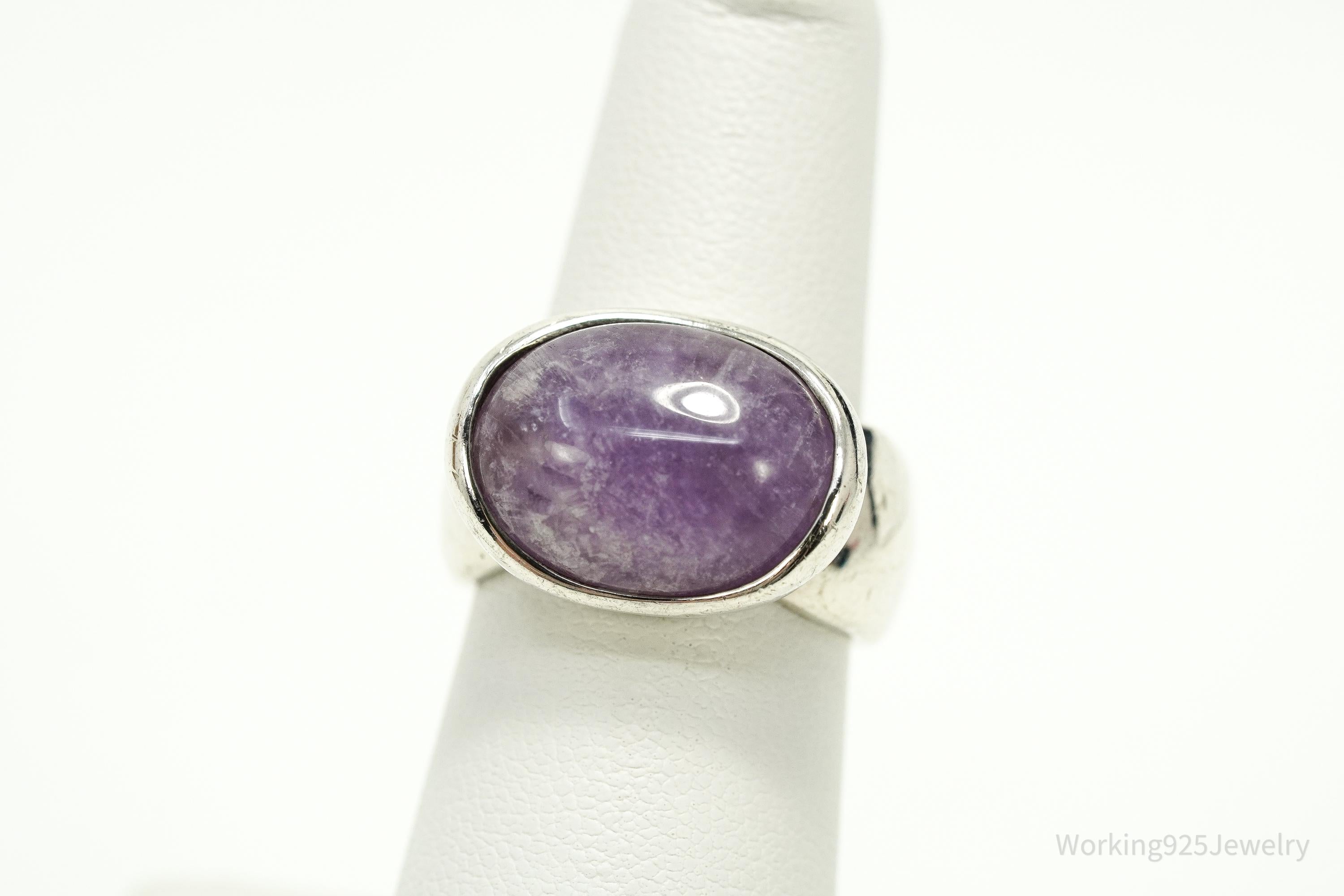 Vintage Joseph Esposito Espo Amethyst Sterling Silver Ring Size 6