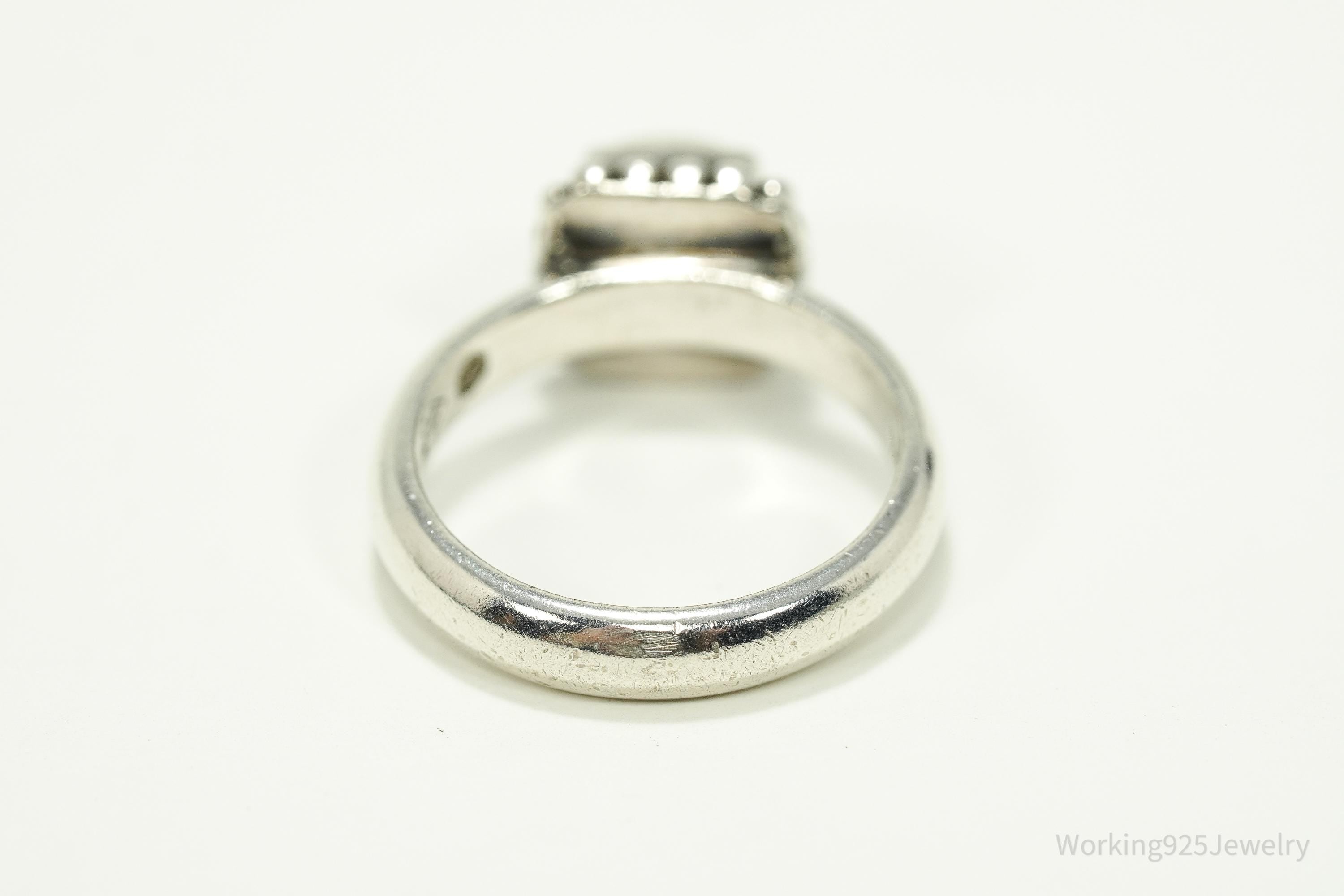 Vintage Silpada Pearl Retired Sterling Silver Ring - Size 7