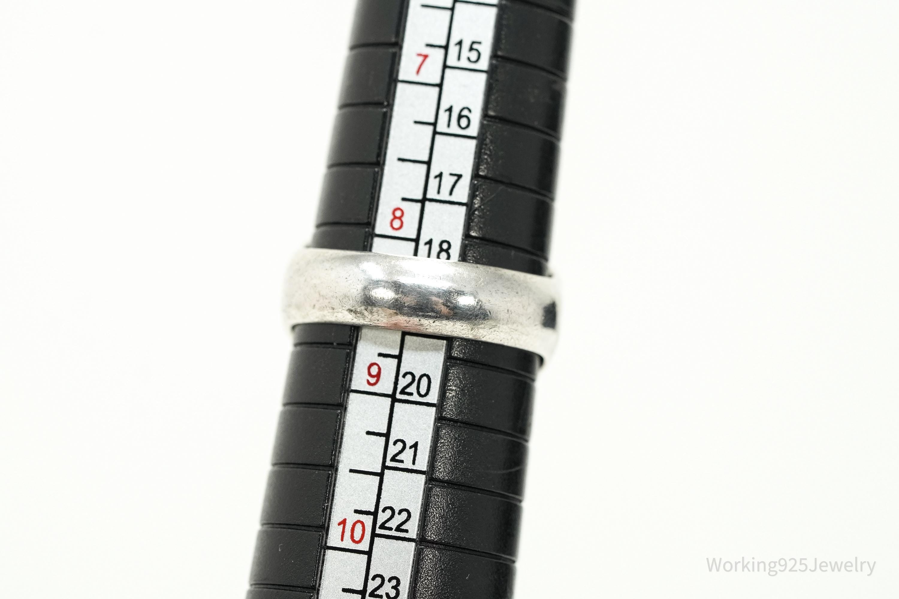 Vintage Southwestern Red Spiny Oyster Sterling Silver Ring – Size 8.5