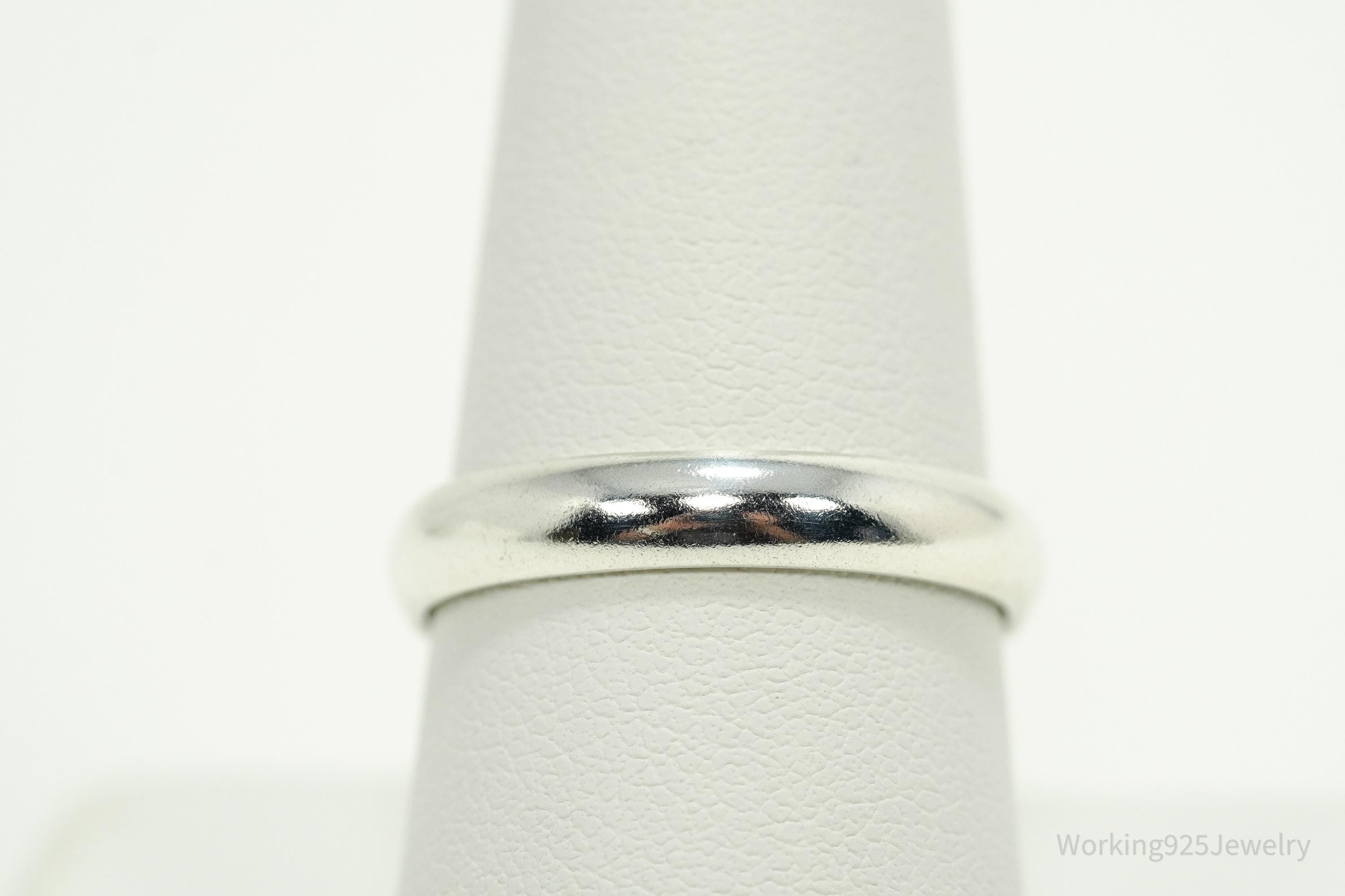 Vintage Sterling Silver Band Ring - Size 9.25