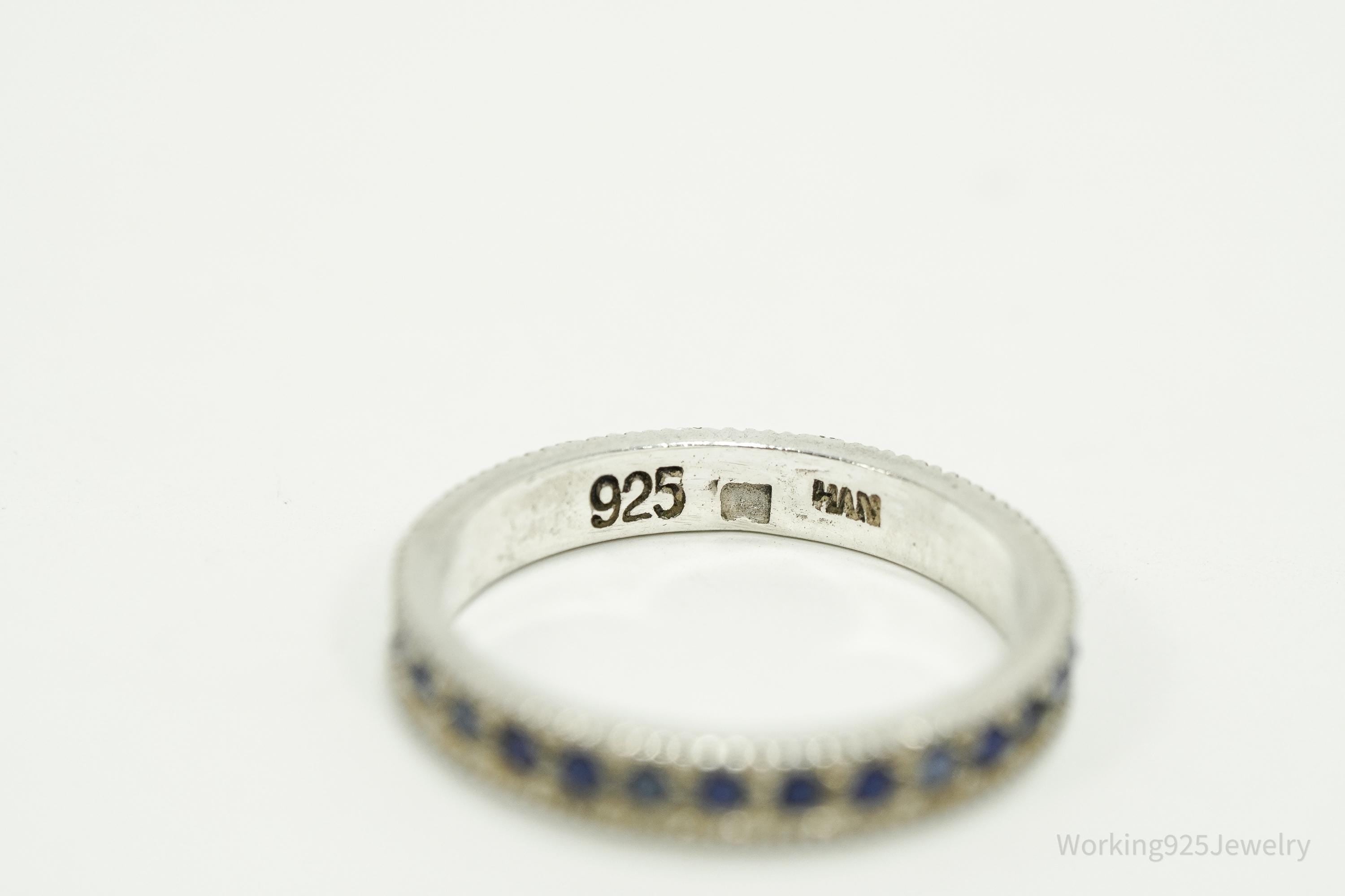 Vintage Lapis Lazuli Sterling Silver Ring - Size 6.75