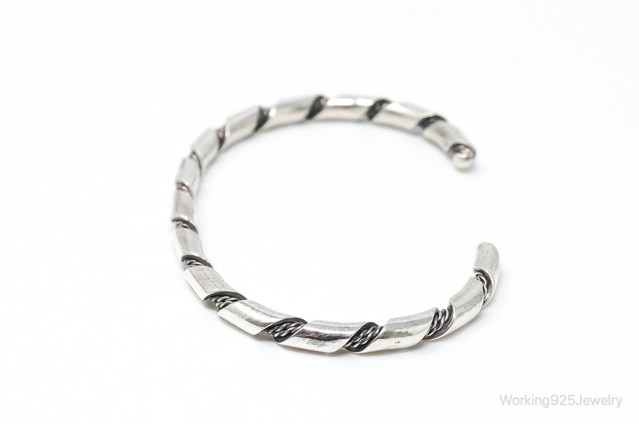 Vintage Southwestern Sterling Silver Cuff Bracelet