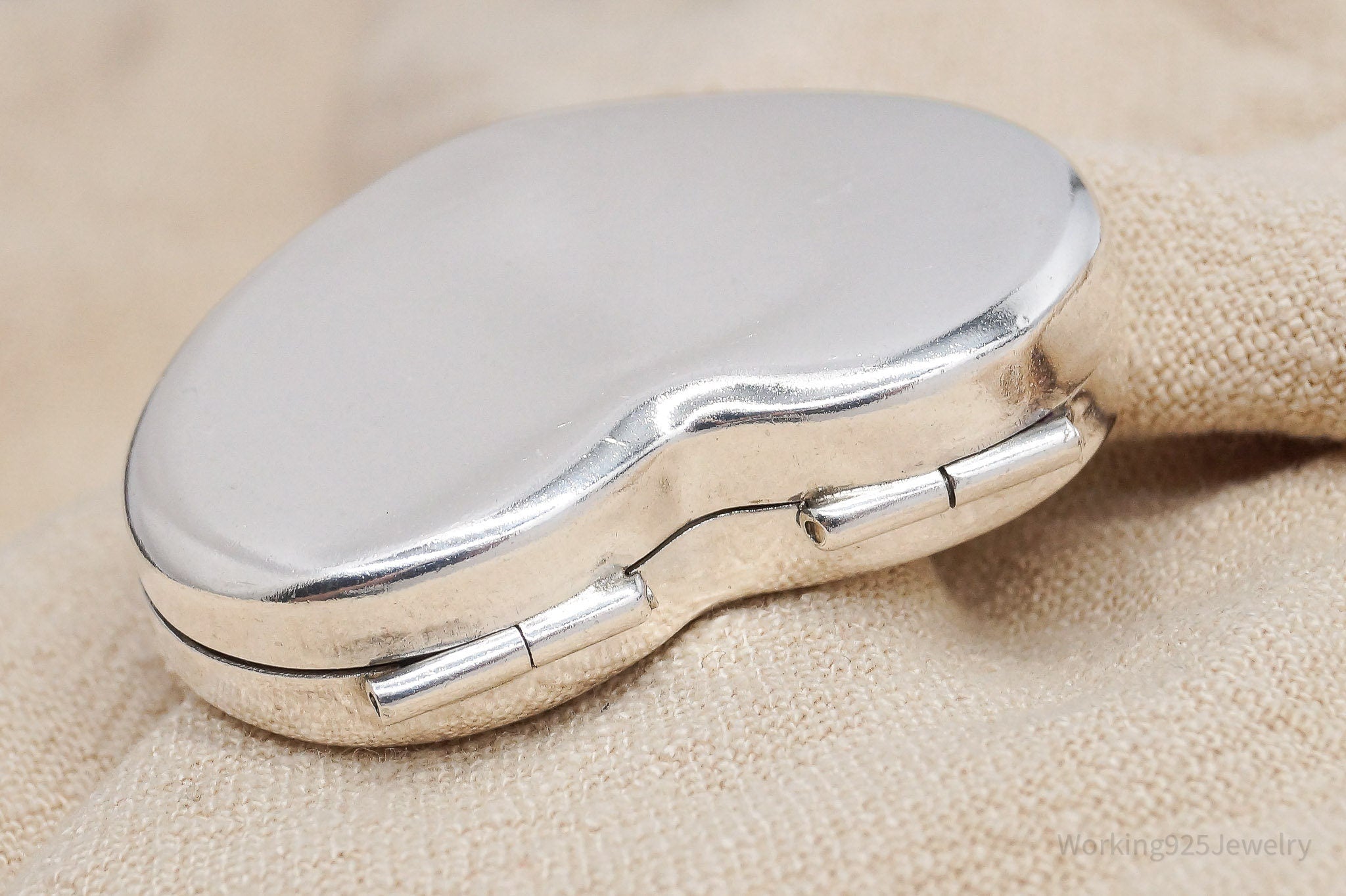 Rare Vintage Tiffany & Company Heart Shaped Sterling Silver Box