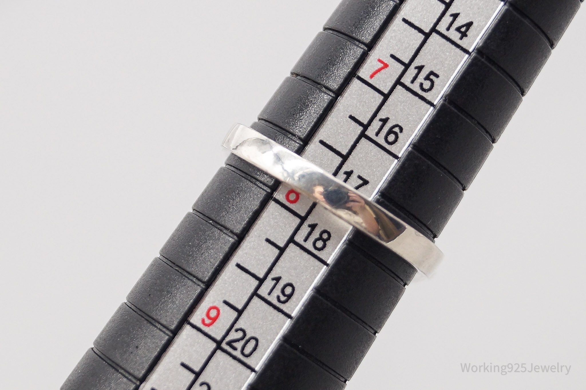 Vintage Purple & White Cubic Zirconia Sterling Silver Statement Ring - Size 7.75