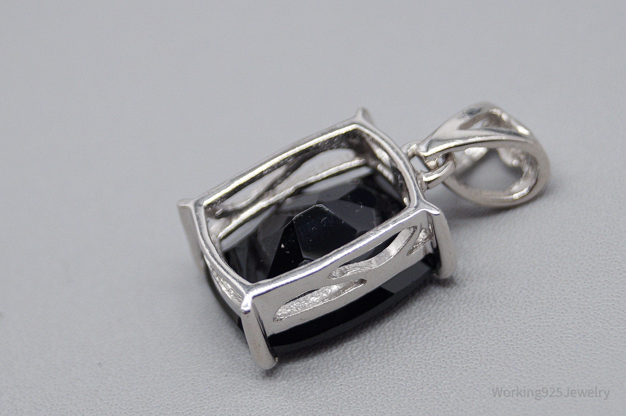 JTV TGGC Black Onyx Sterling Silver Pendant