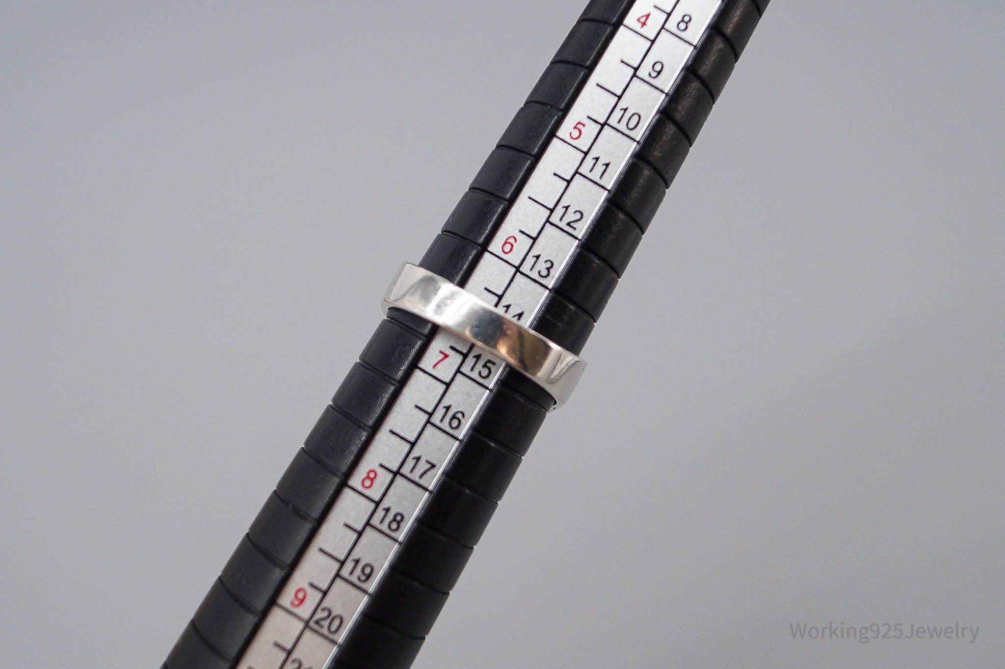 Vintage Lapis Lazuli Modernist Style Sterling Silver Ring - Size 6.5