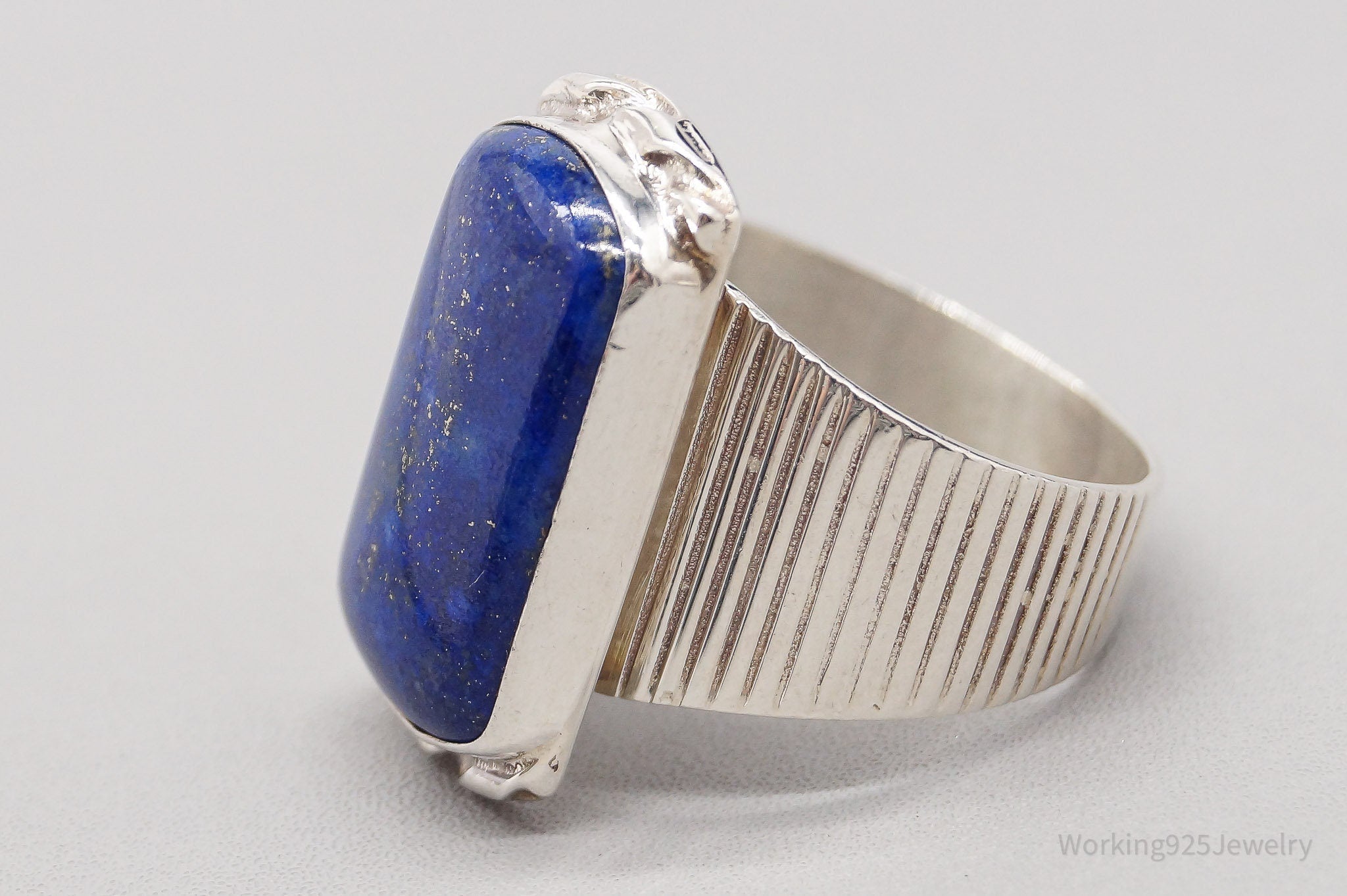 Vintage Desert Rose Trading Lapis Lazuli Sterling Silver Ring - Size 11