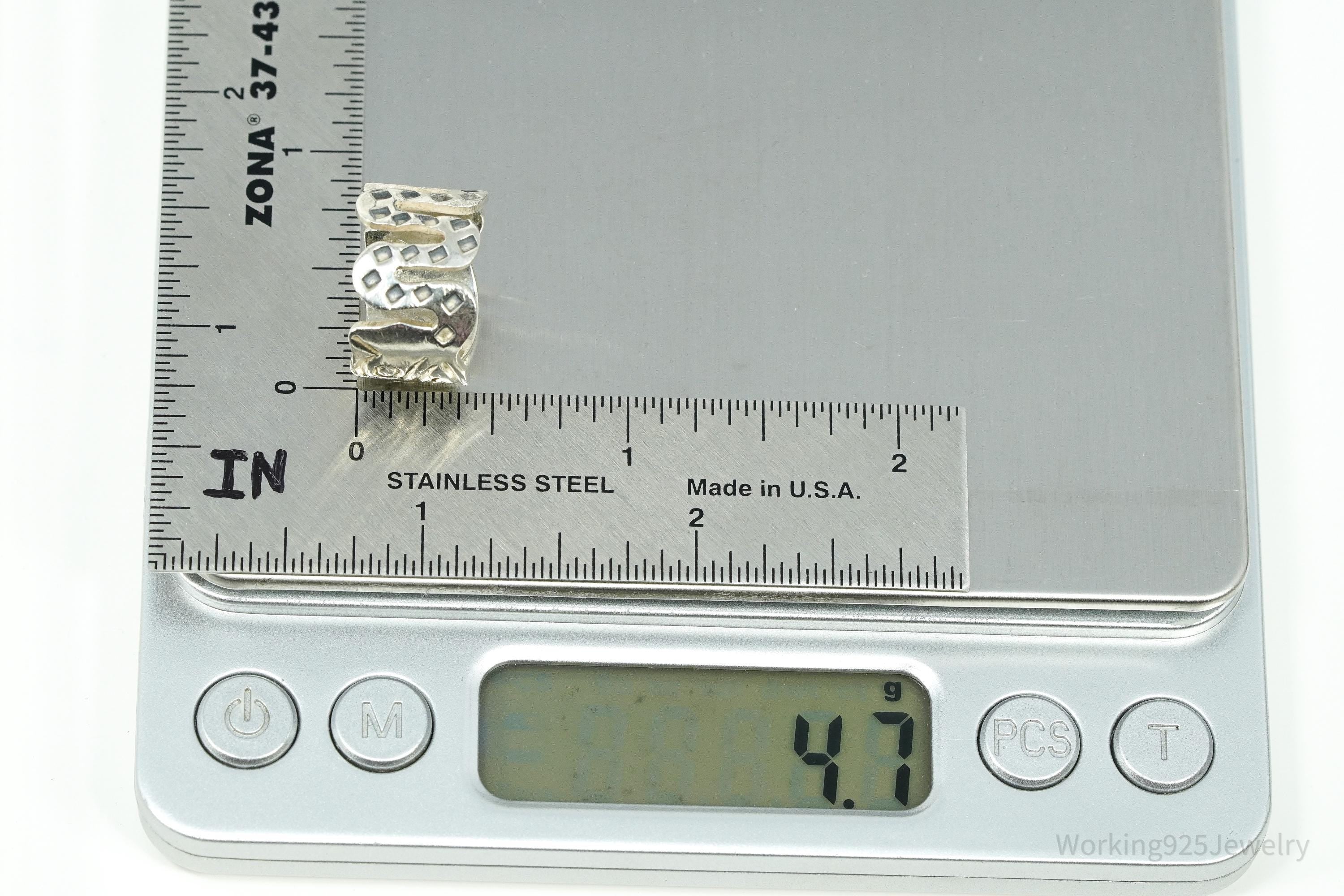 Vintage Mexican RJP Sterling Silver Ring - Size 5.5