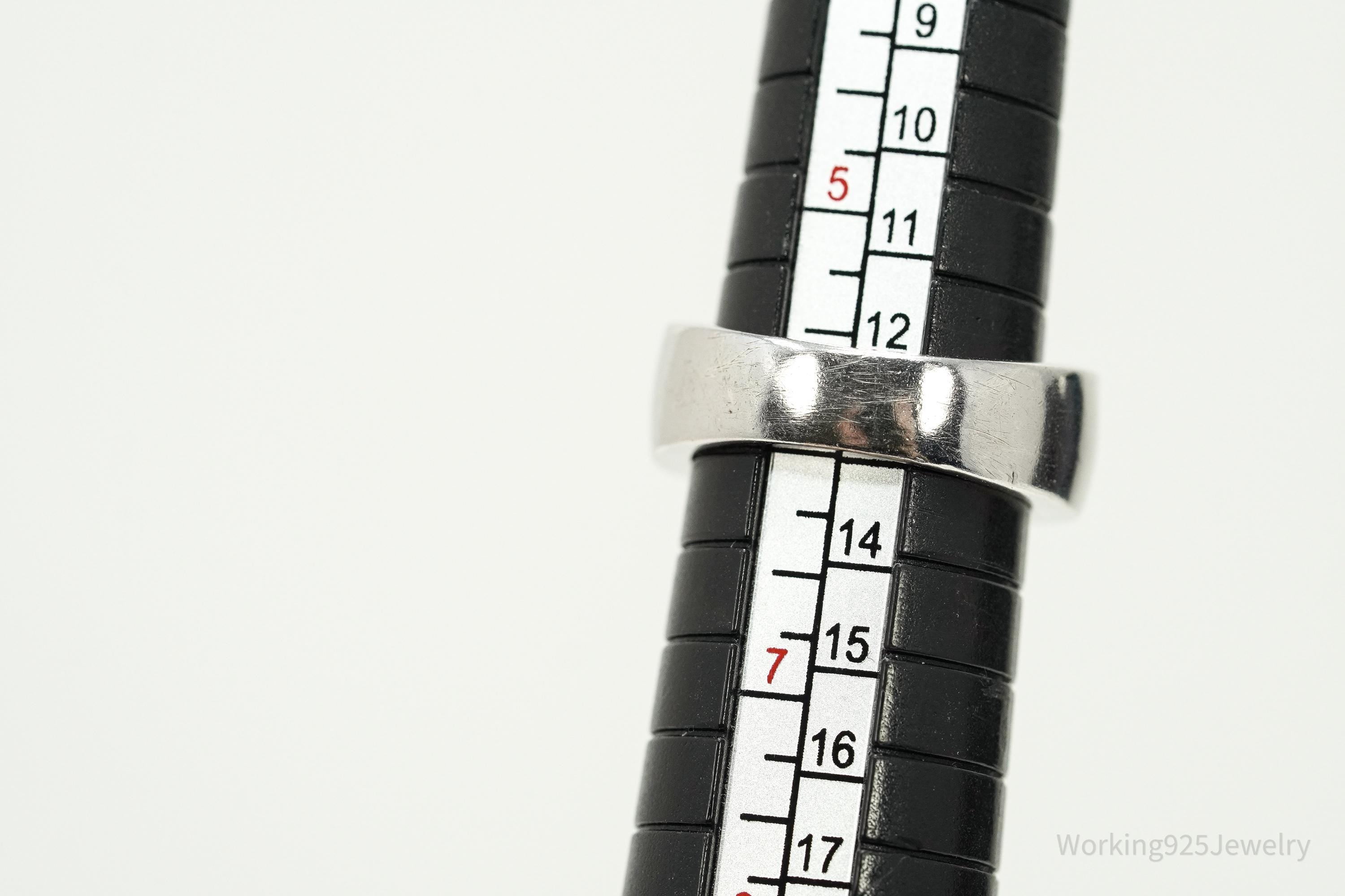 Vintage Cubic Zirconia Sterling Silver Ring - Size 6