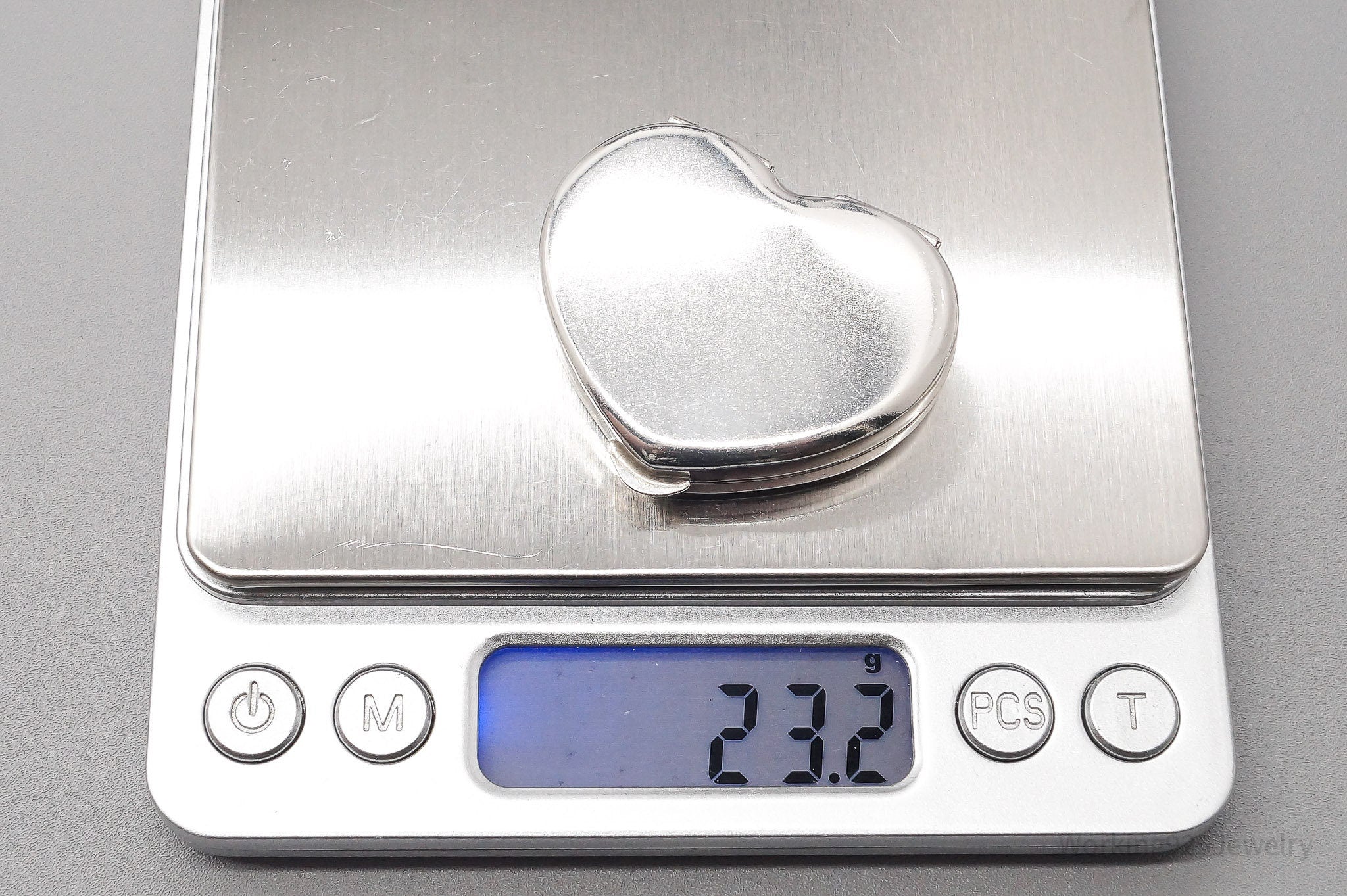 Rare Vintage Tiffany & Company Heart Shaped Sterling Silver Box